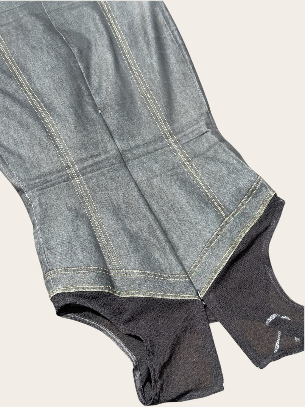 Robe Cop.Copine en denim – Grise – XS/S – Femme – Y2K — photo complémentaire 5
