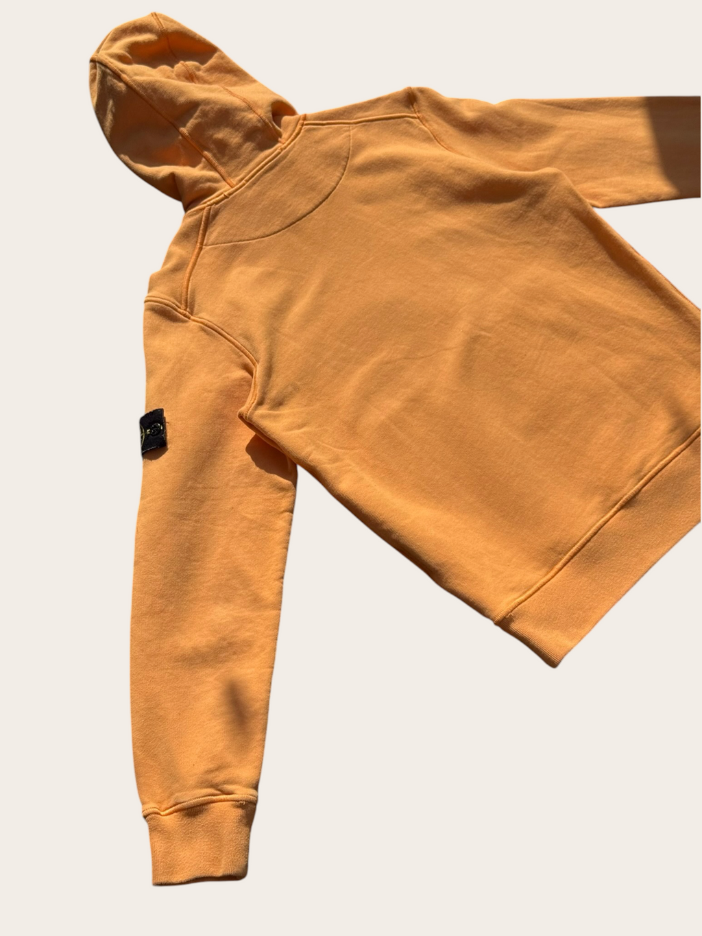 Sweat à capuche Stone Island – Orange pêche – S – Mixte — photo complémentaire 4