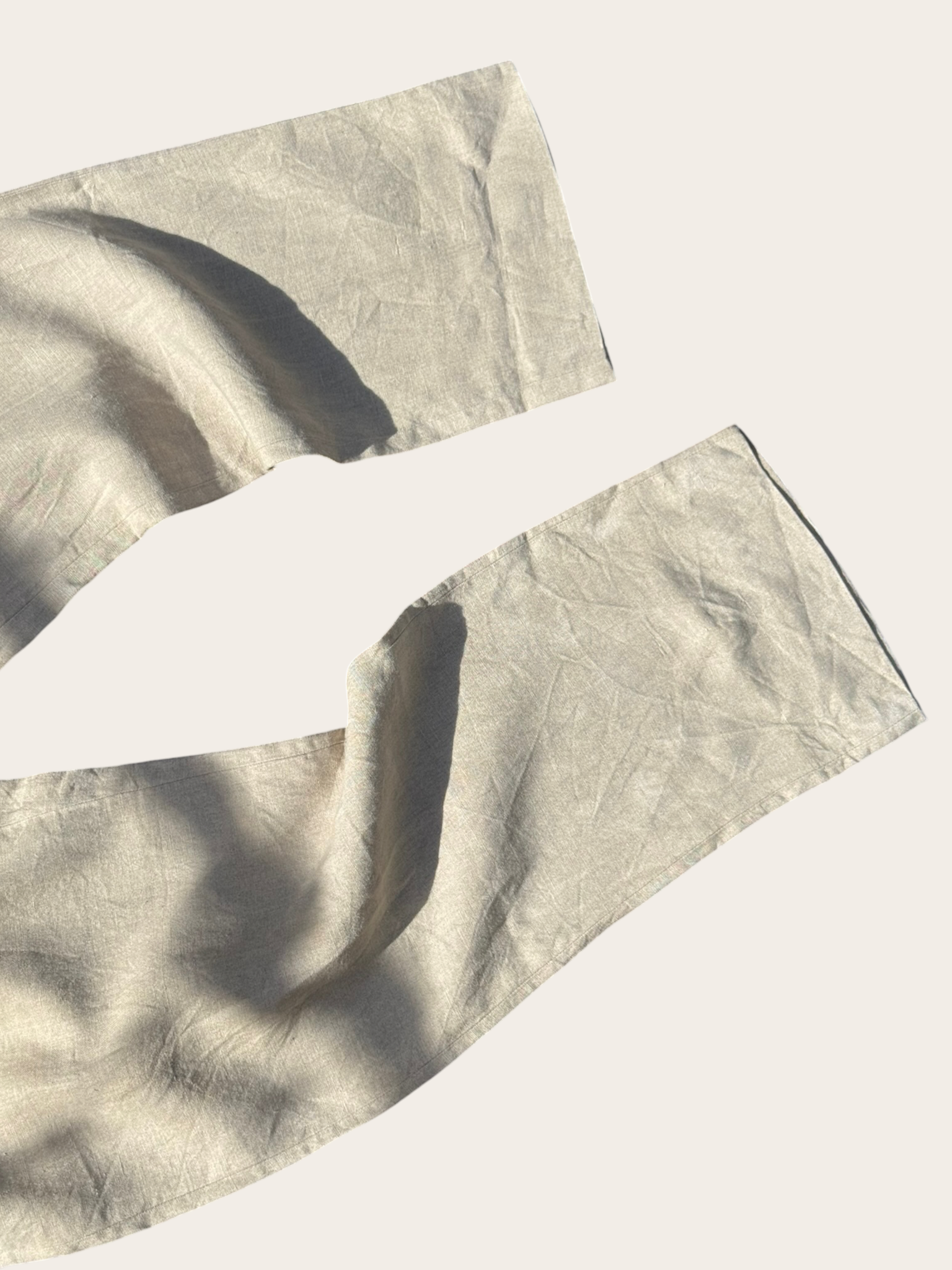 Pantalon Kenzo en lin – Écru – 54/48 – Mixte — photo complémentaire 3