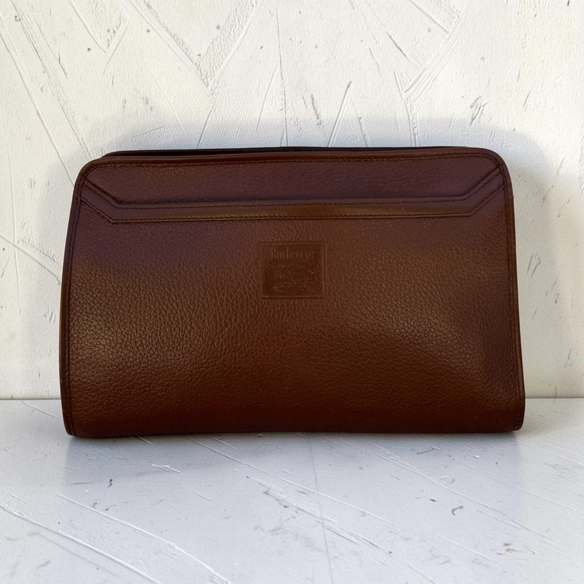 Pochette Burberrys Cuir Marron Vintage Mixte