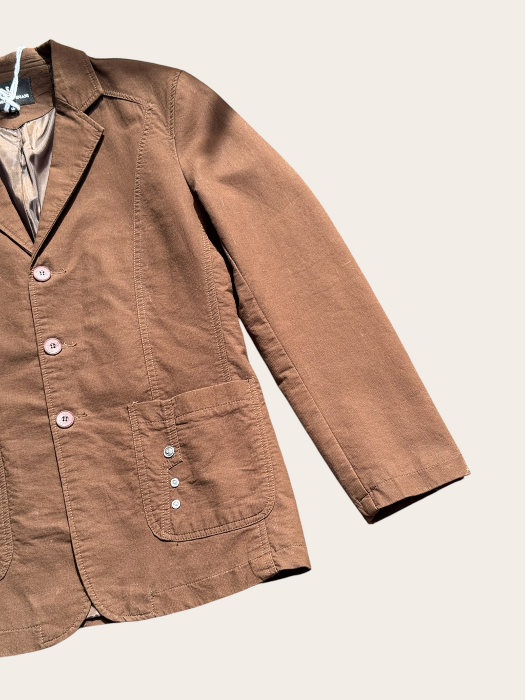 Blazer Giorgio Armani – Marron – XL – Femme — photo complémentaire 2
