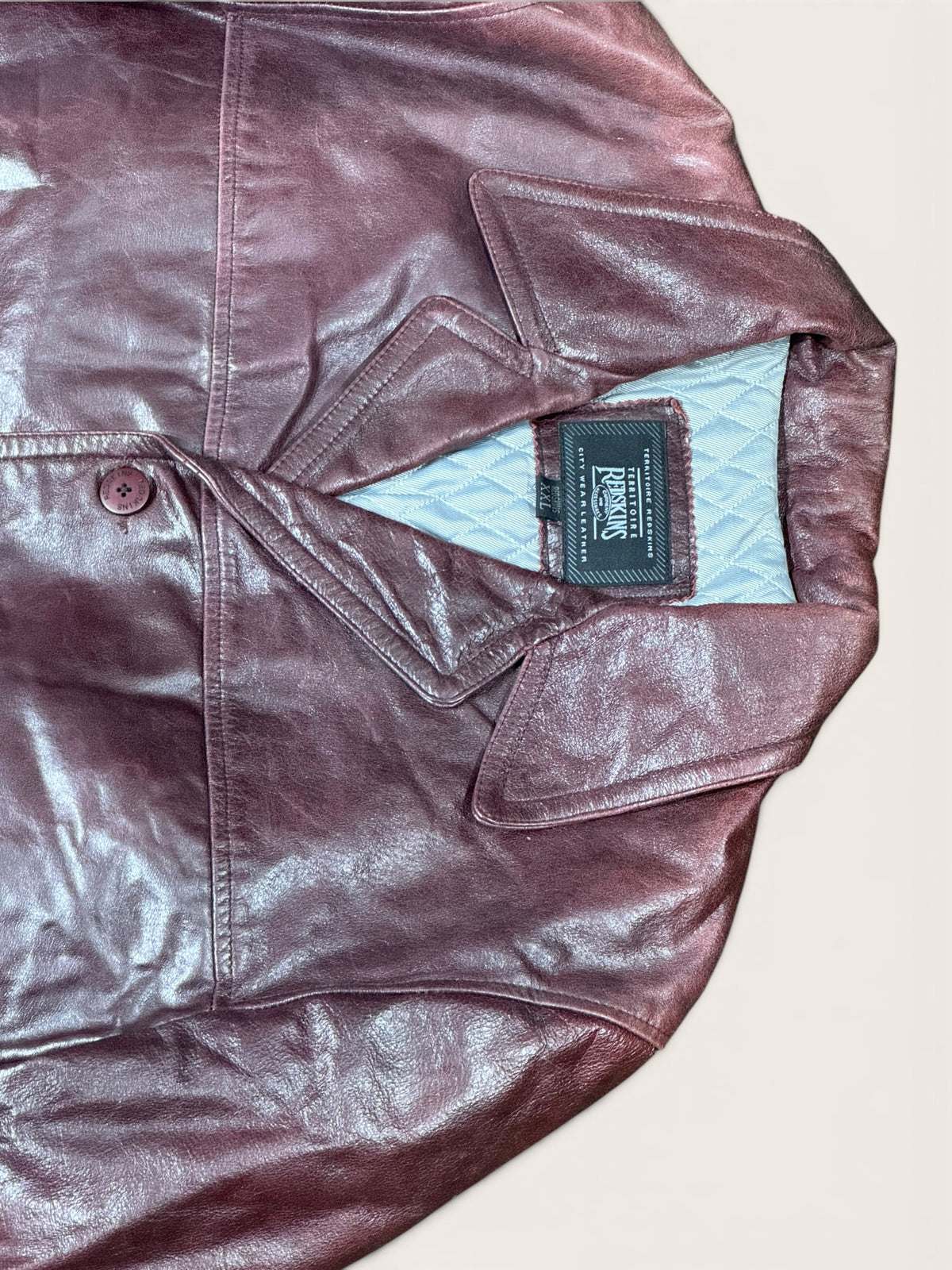 Veste en cuir – Territoire Redskins – XXL – Homme