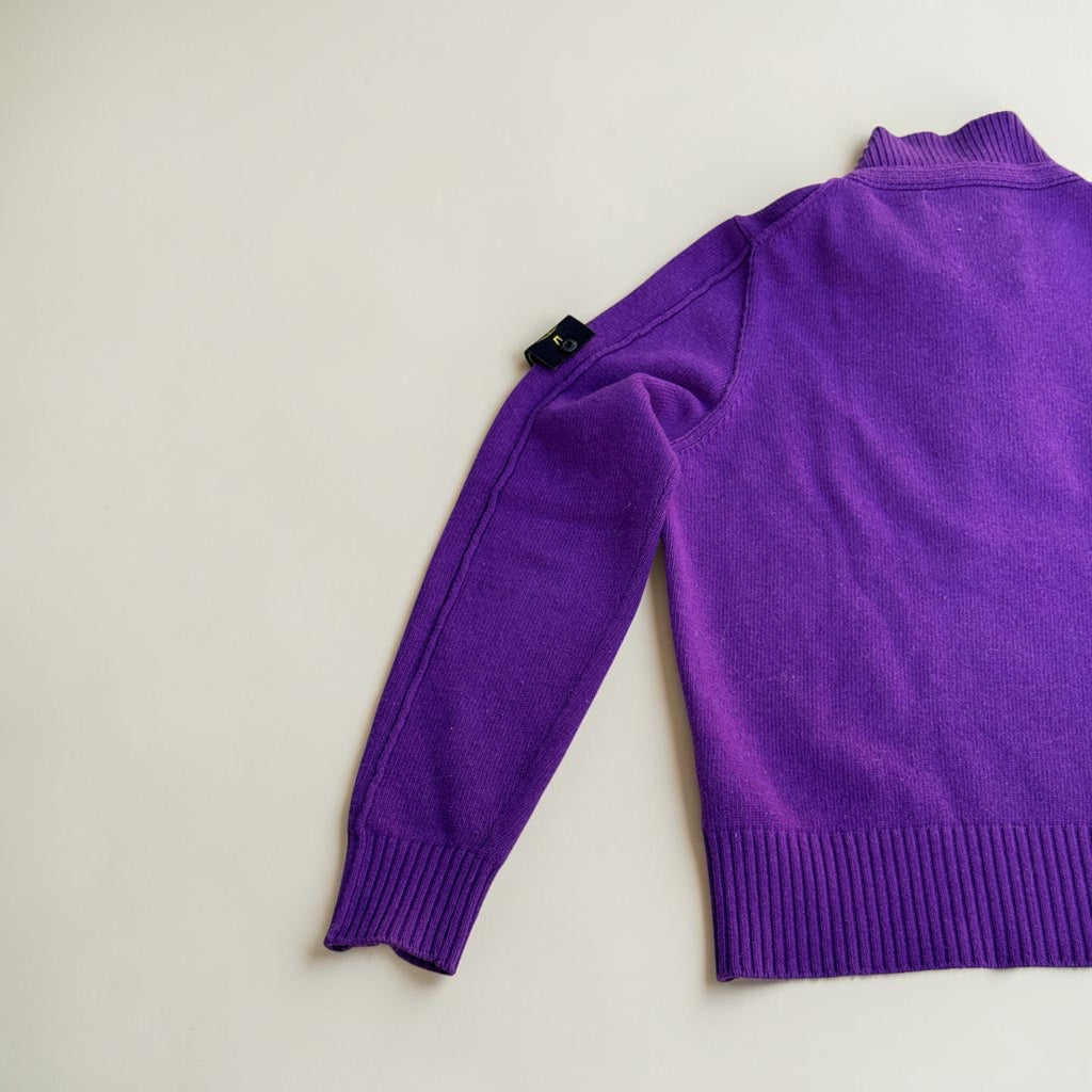 Pull Stone Island col boutonné – Violet – M – Mixte — photo complémentaire 4