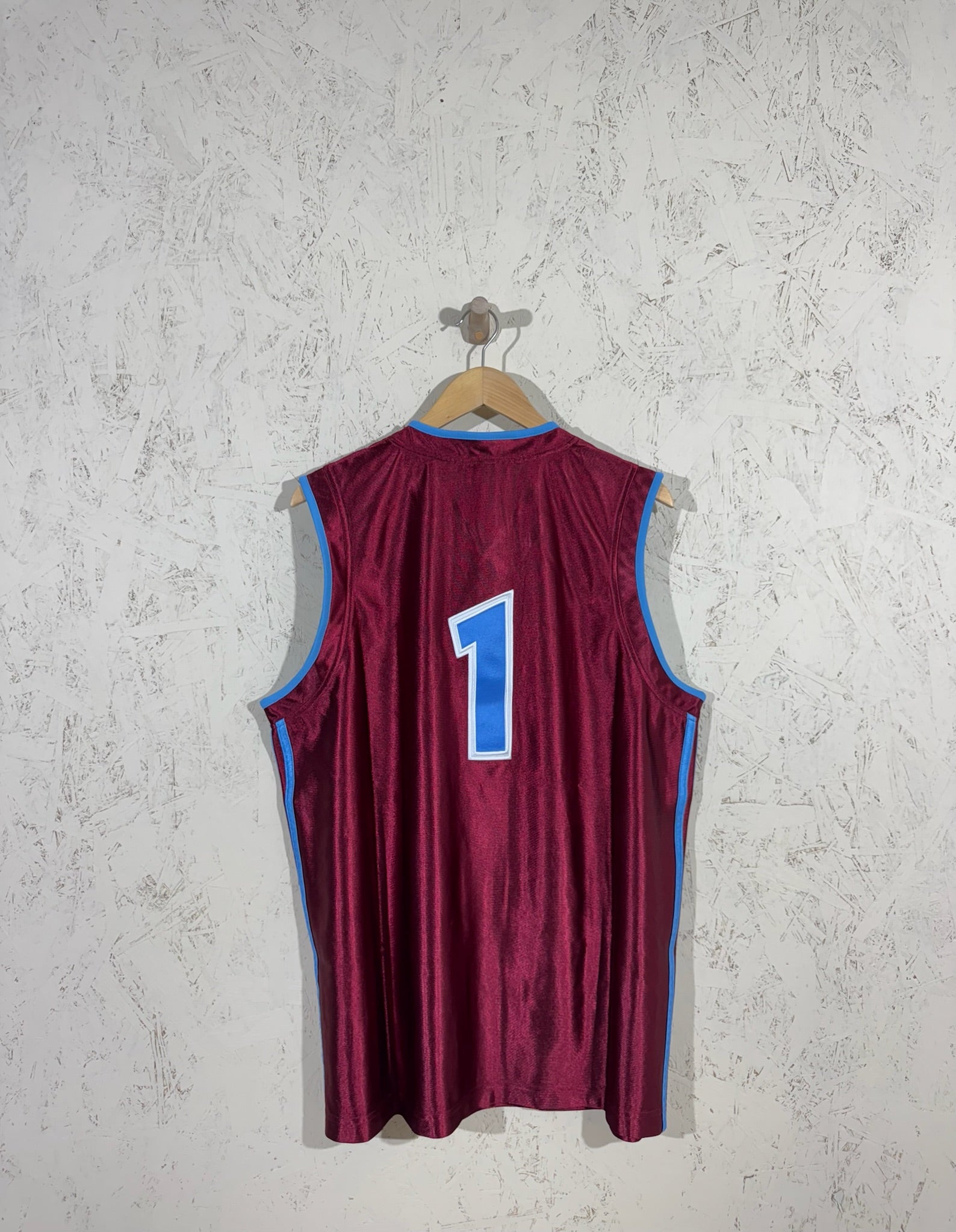 Débardeur Adidas Basketball Bordeaux N°1 Vintage L Mixte