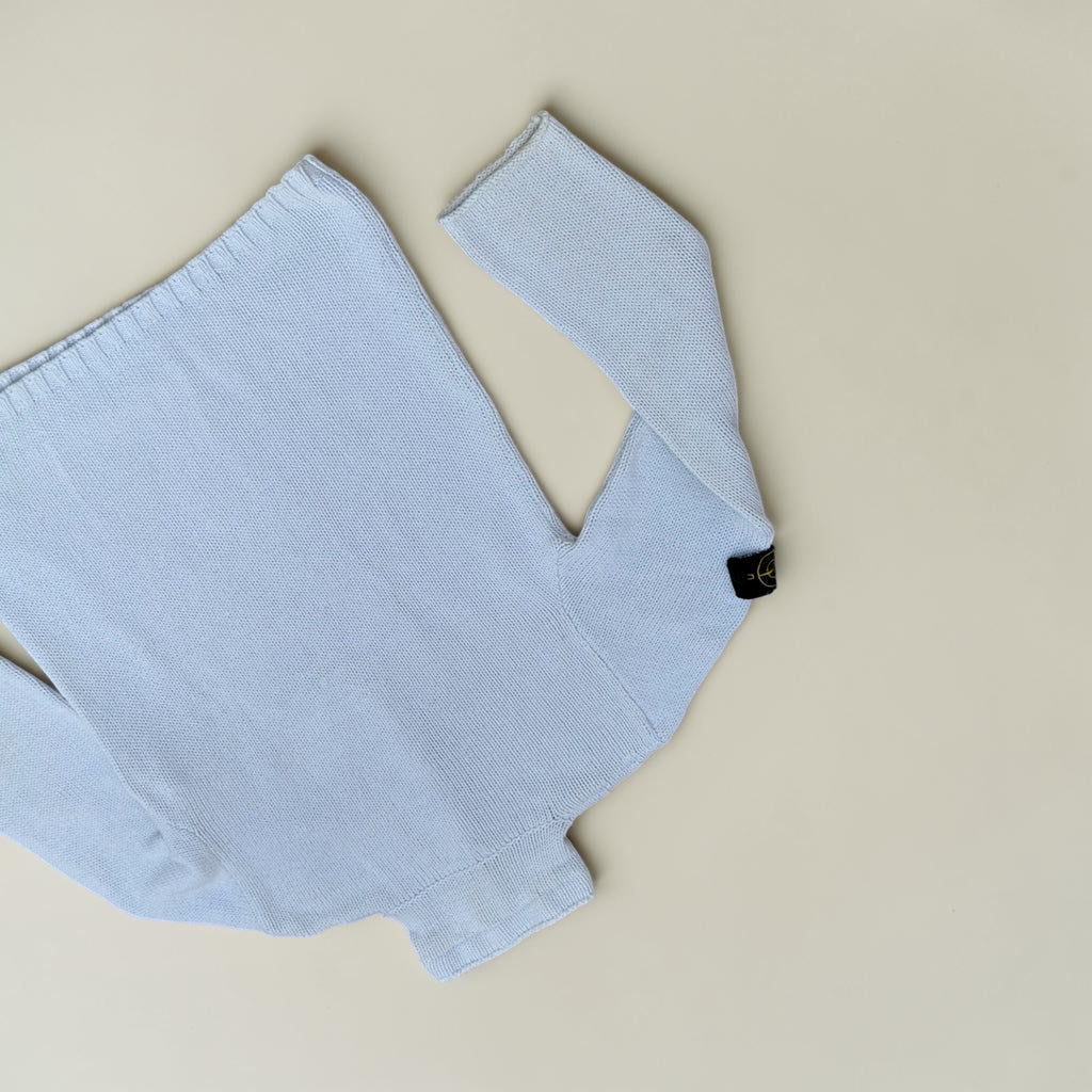 Pull zippé Stone Island – Blanc – L – Mixte — photo complémentaire 5