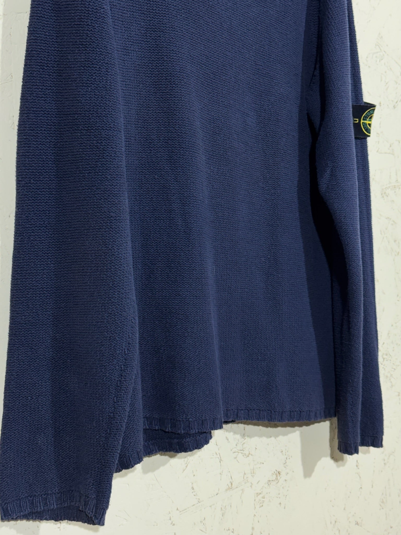 Pull Stone Island Maille Bleu L Vintage Mixte