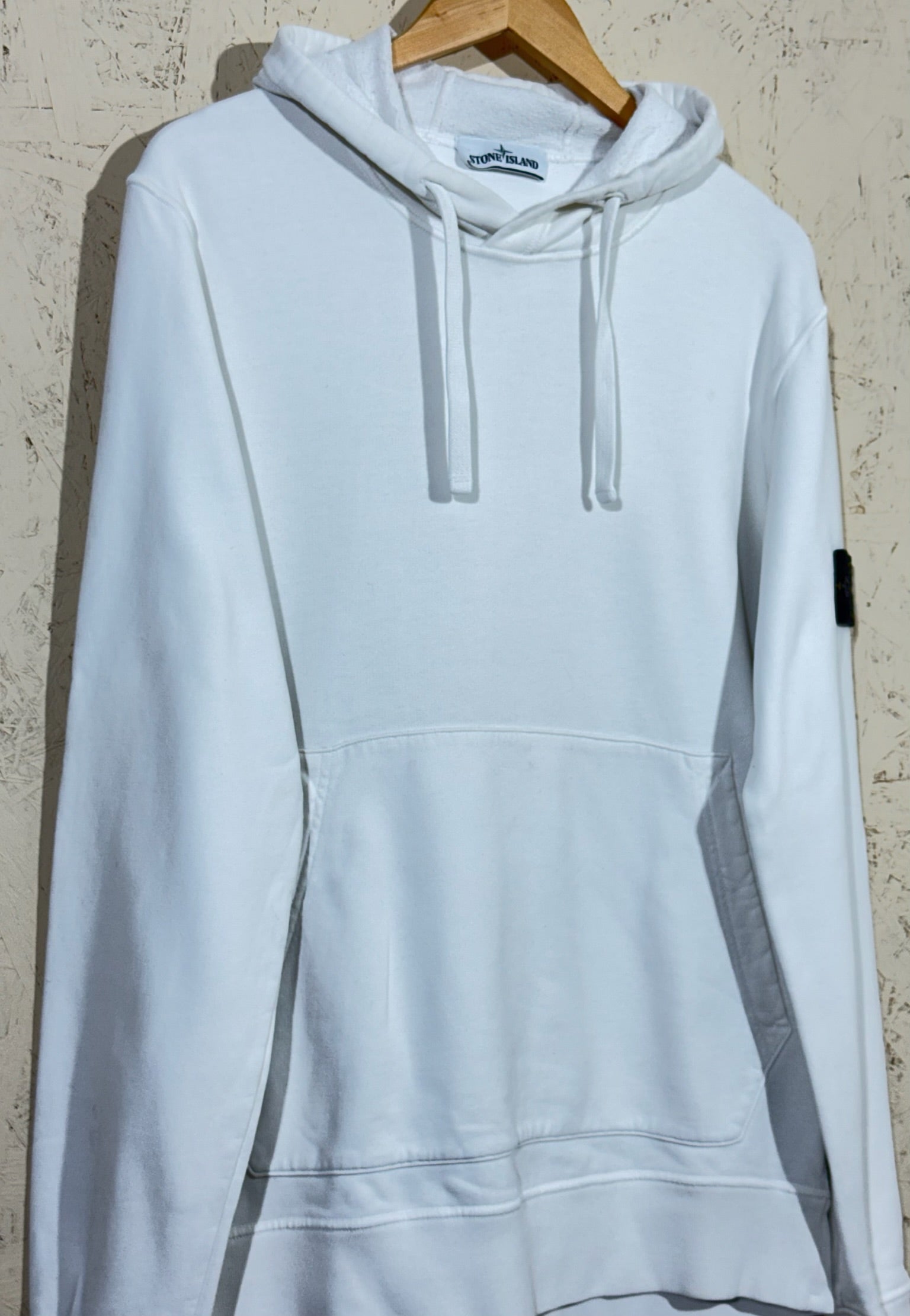 sweat Stone Island Blanc Badge – L - mixte