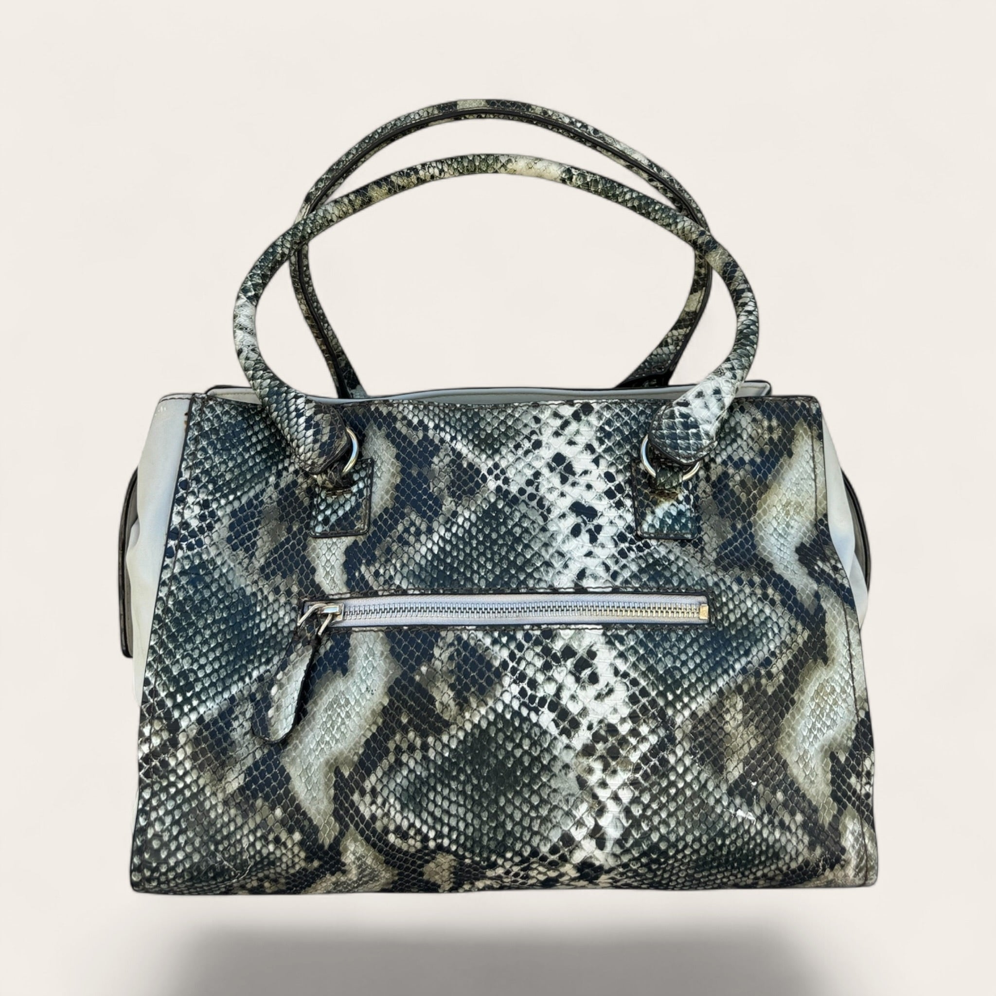 Sac bowling Guess effet python – Gris, noir et blanc – Taille unique – Femme — photo complémentaire 4