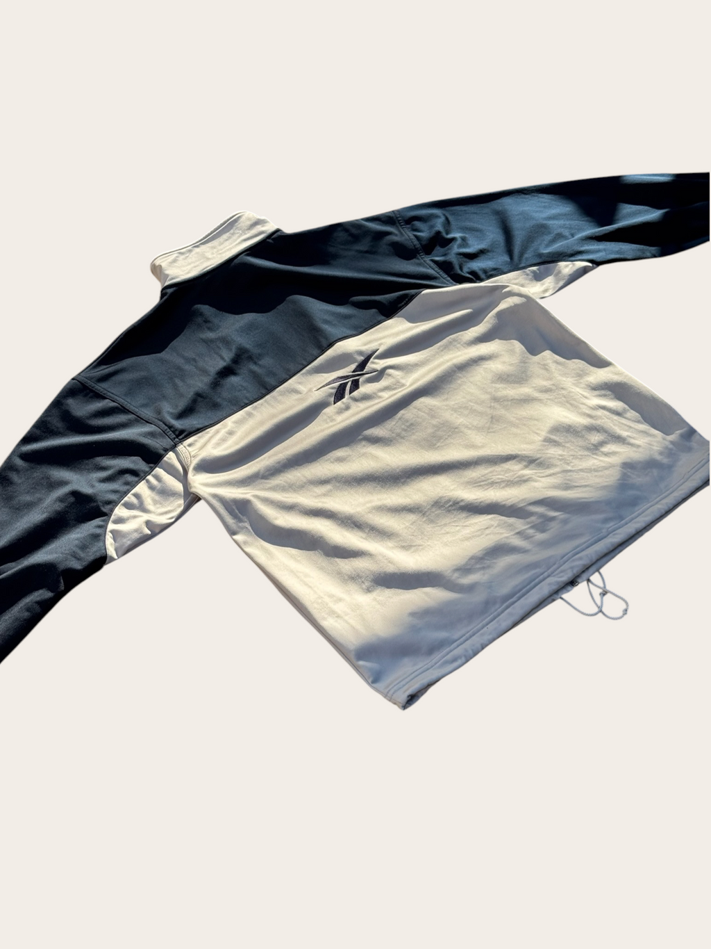Veste de survêtement Reebok – Bleu et gris – L – Mixte – Vintage — photo complémentaire 4