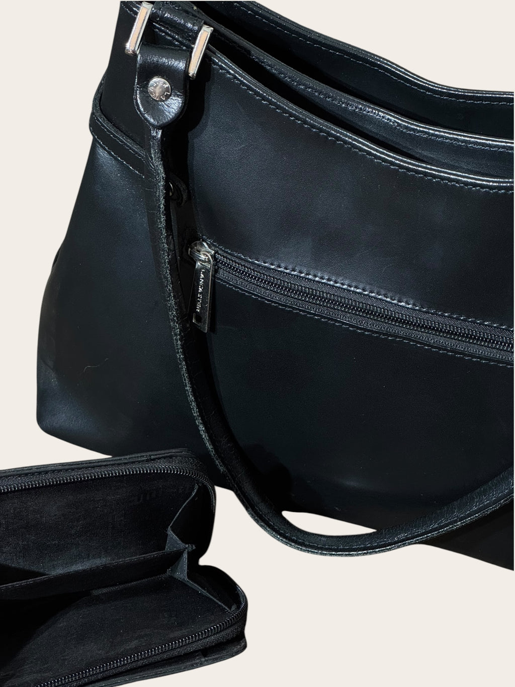 Sac et porte-monnaie Lancaster – Noir – Taille unique – Femme — photo complémentaire 3