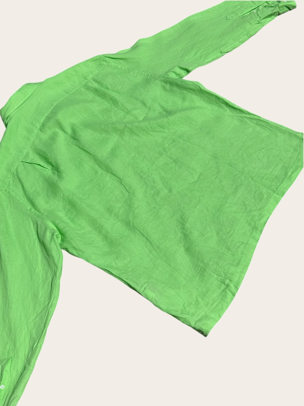 Chemise Façonnable en lin – Vert pomme – XL – Homme — photo complémentaire 4