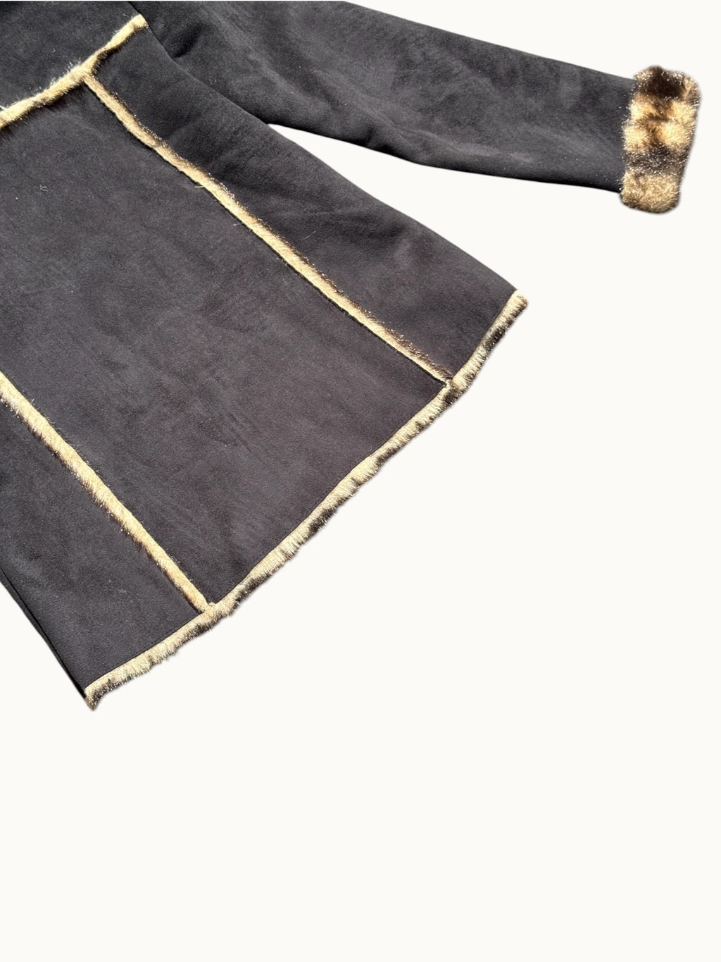 Manteau 1.2.3 en fausse fourrure – Noir et marron – T.40 – Femme — photo complémentaire 6