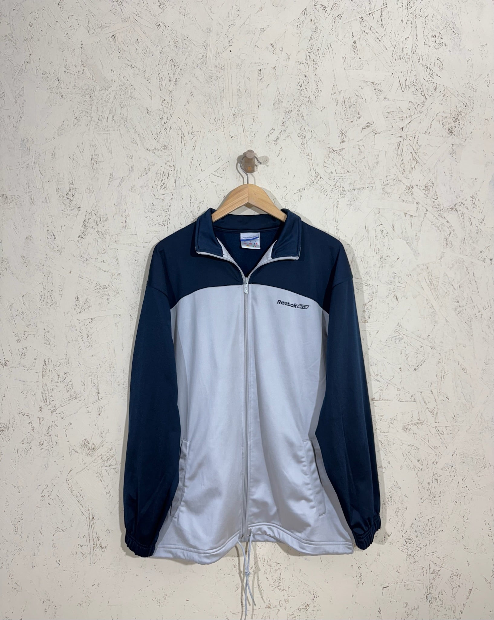 veste de survêtement Reebok Track Bleu / Gris – XL - vintage - mixte