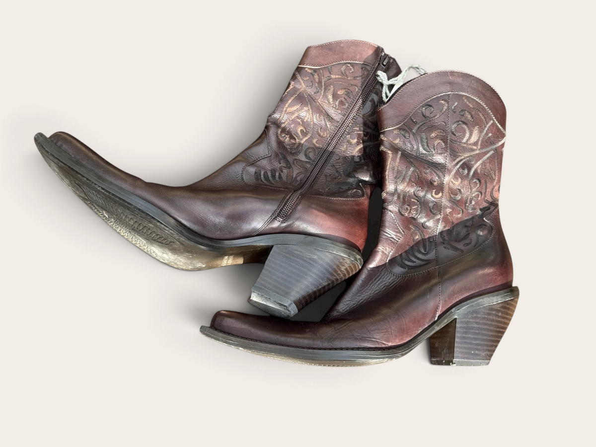 Santiags en cuir – Donna Piu – 39 – Femme – Vintage