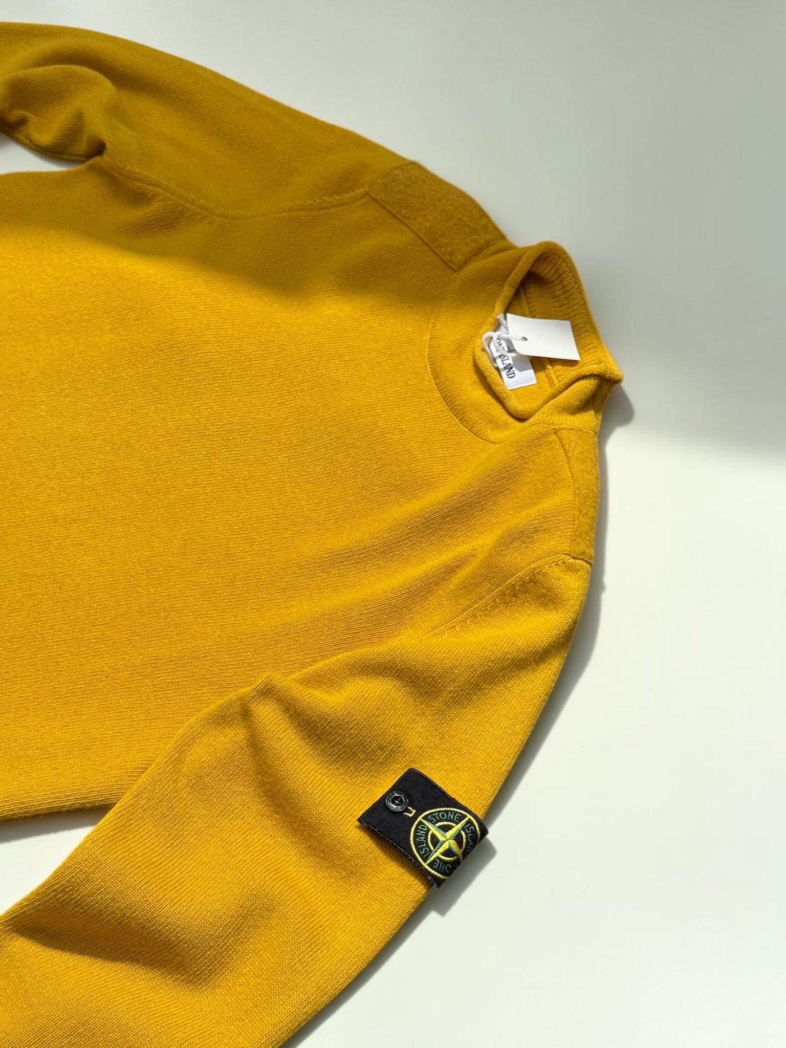 Pull Stone Island Jaune Moutarde Homme Taille M