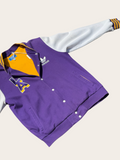 Adidas Originals Letterman Jacket Violet Blanc XL Homme
