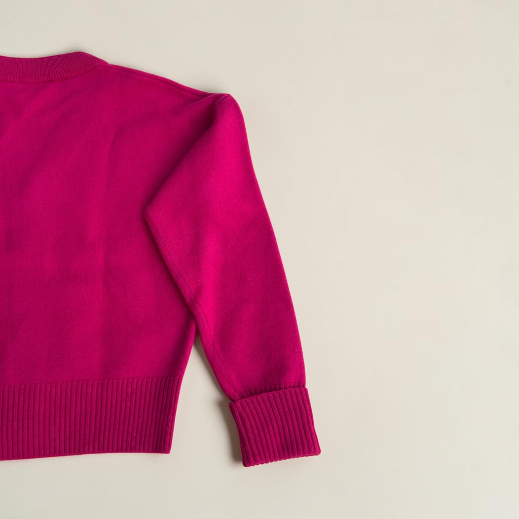 Cardigan Ami Paris – Fuchsia – M – Mixte — photo complémentaire 5