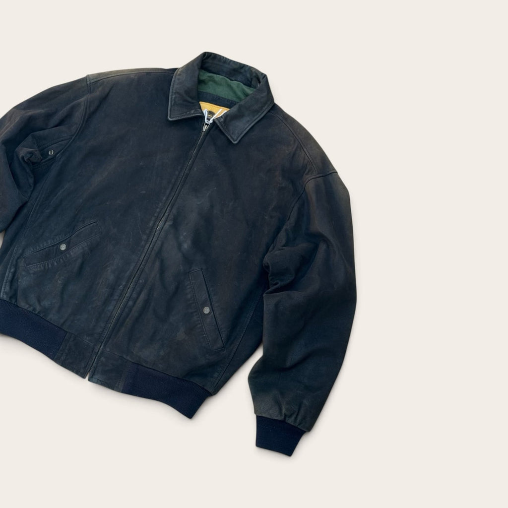Veste en cuir – Timberland – XL – Mixte – Vintage