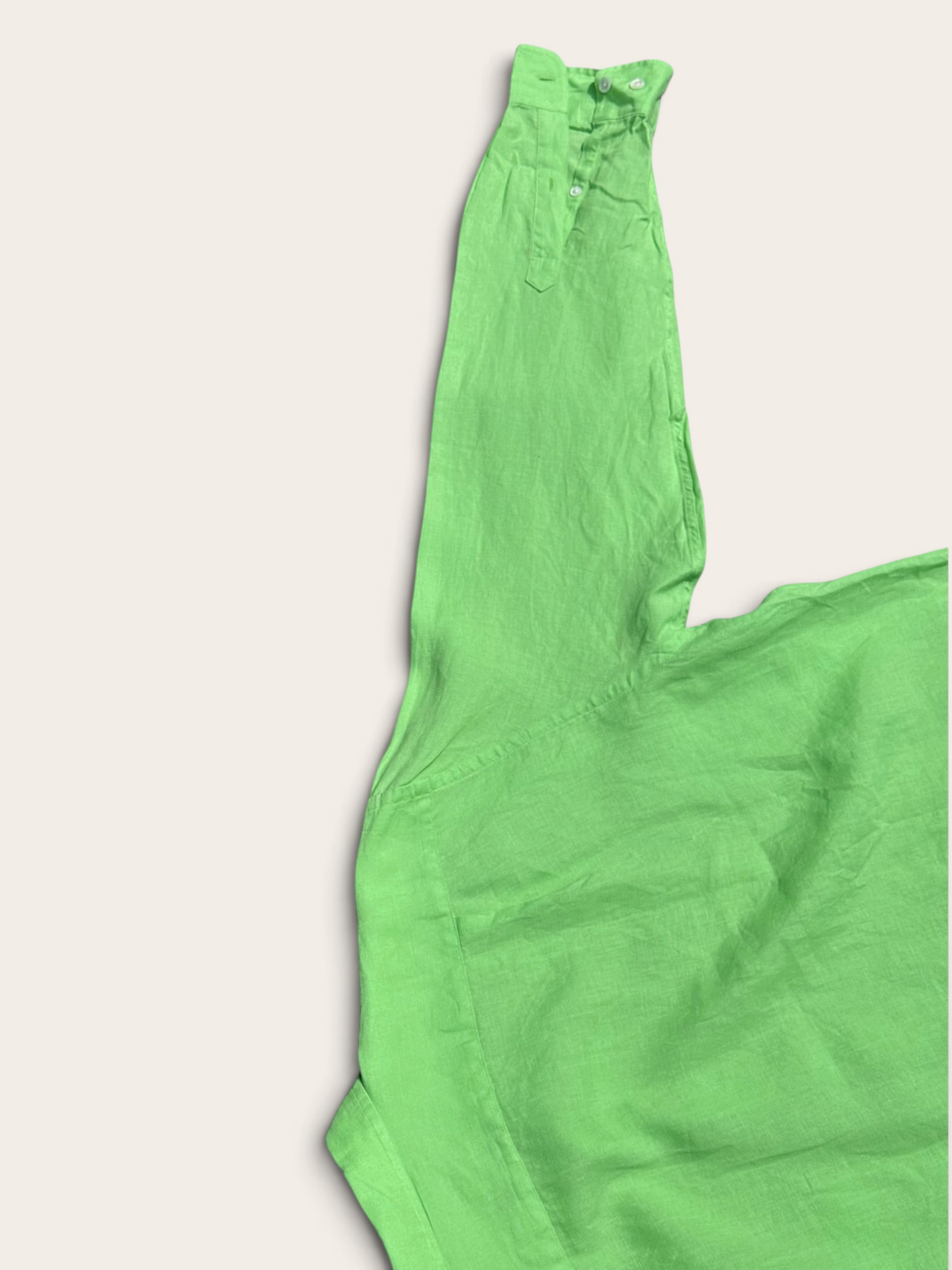 Façonnable Linen Shirt – Apple Green – XL – Men's