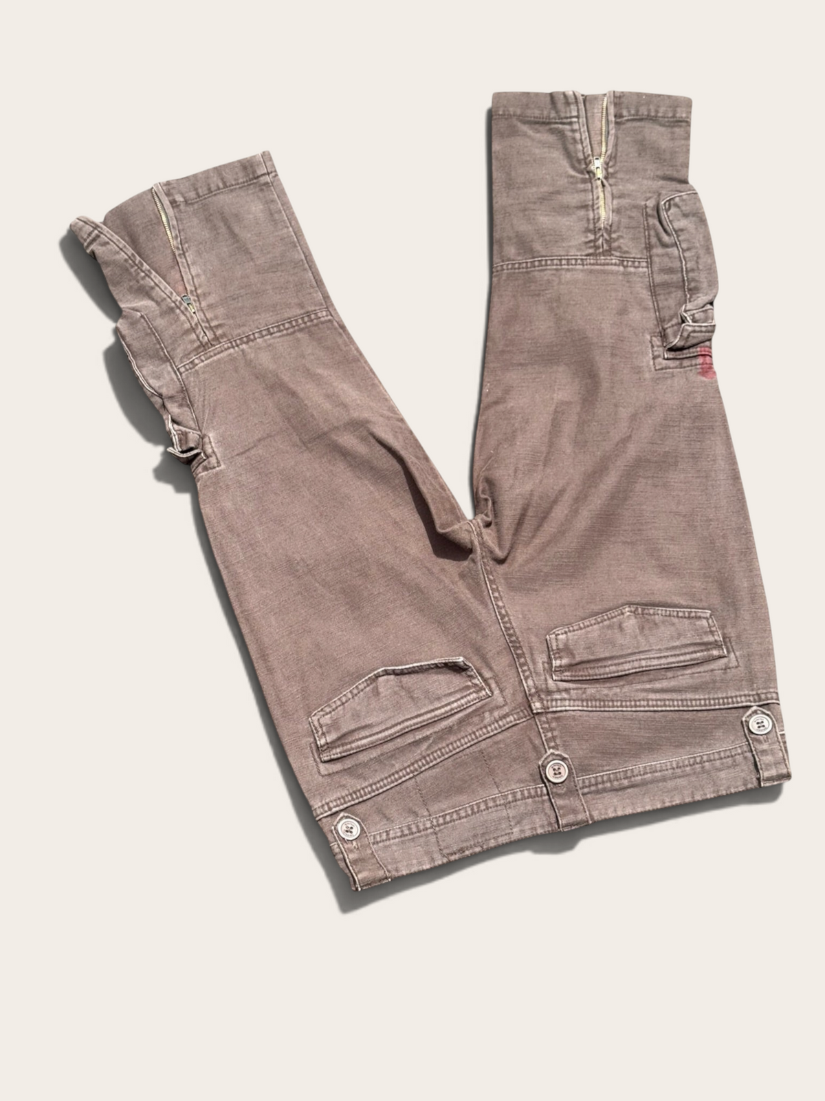 Teddy Smith Cargo Bermuda Shorts – Brown – W27 – Women's – Y2K