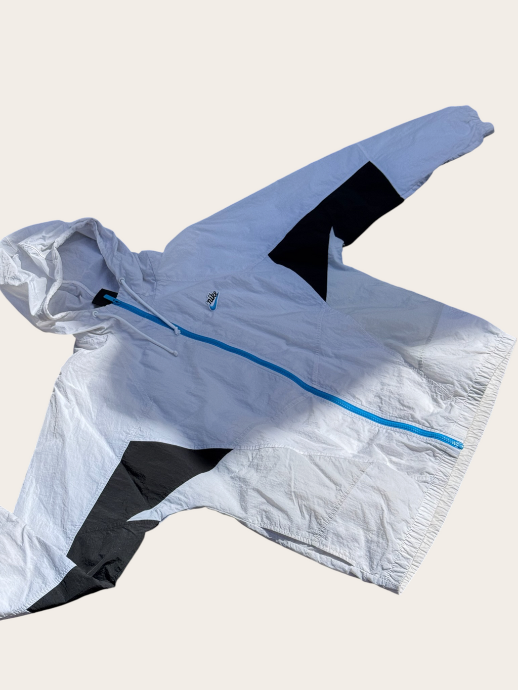 Coupe-vent Nike Windrunner – Blanc, bleu et noir – S – Mixte — vue principale