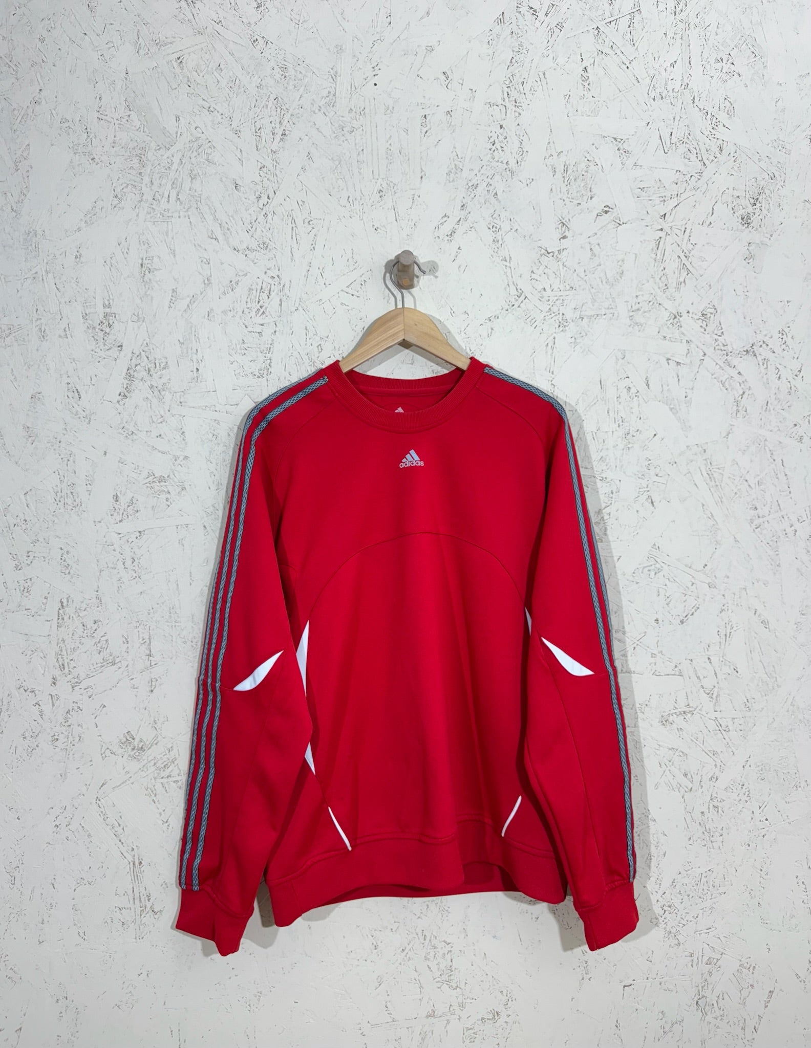 pull Adidas Rouge Training / Sportwear - XL - vintage - mixte