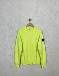 Pull Stone Island Jaune Fluo S Mixte Badge