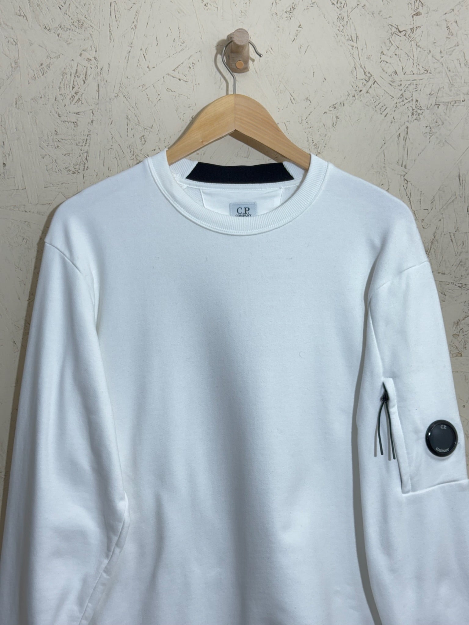 pull C.P. Company Blanc Sweatshirt Lens - M – mixte