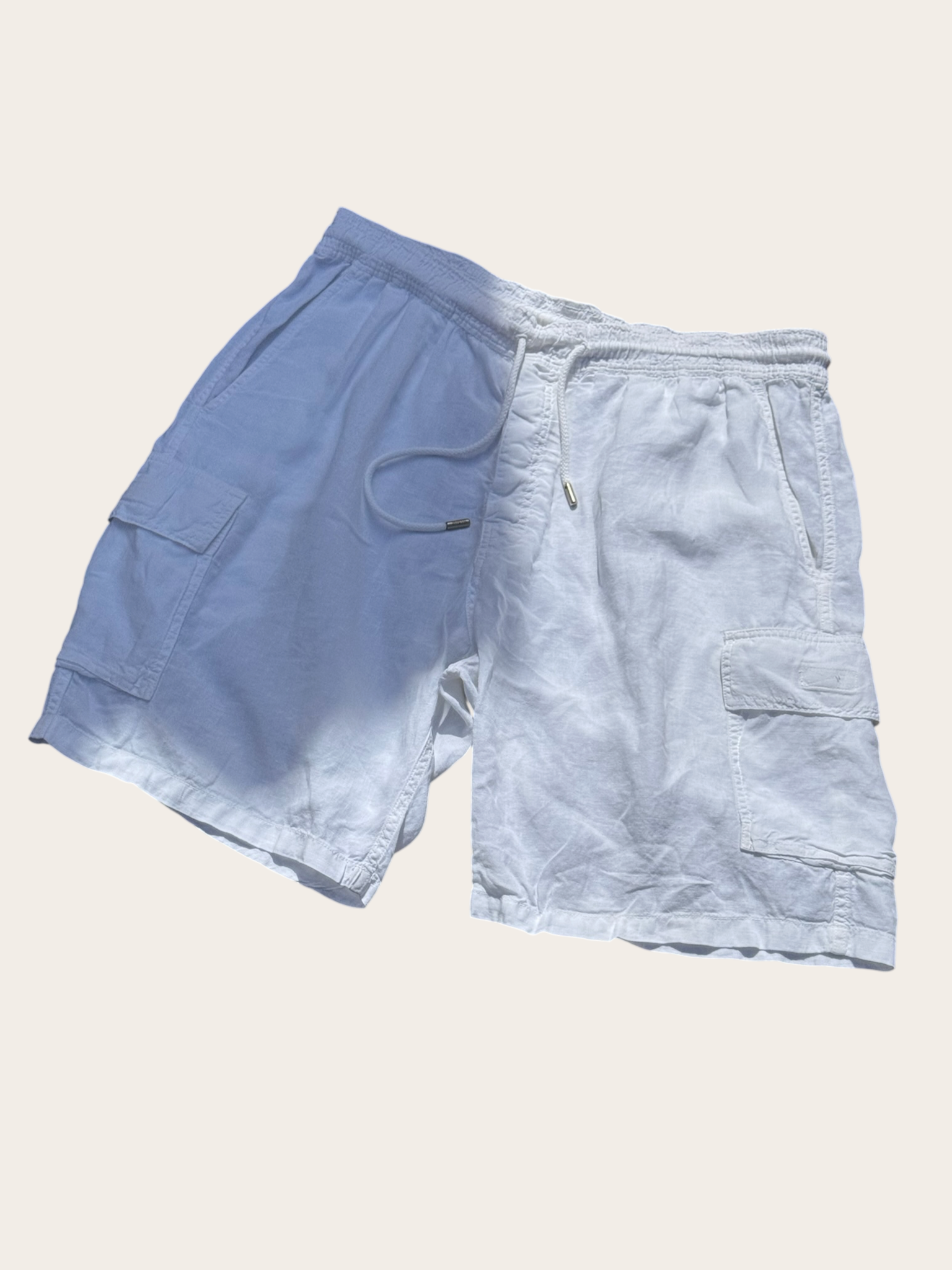 Vilebrequin Bermuda Cargo Blanc Lin XXL Homme