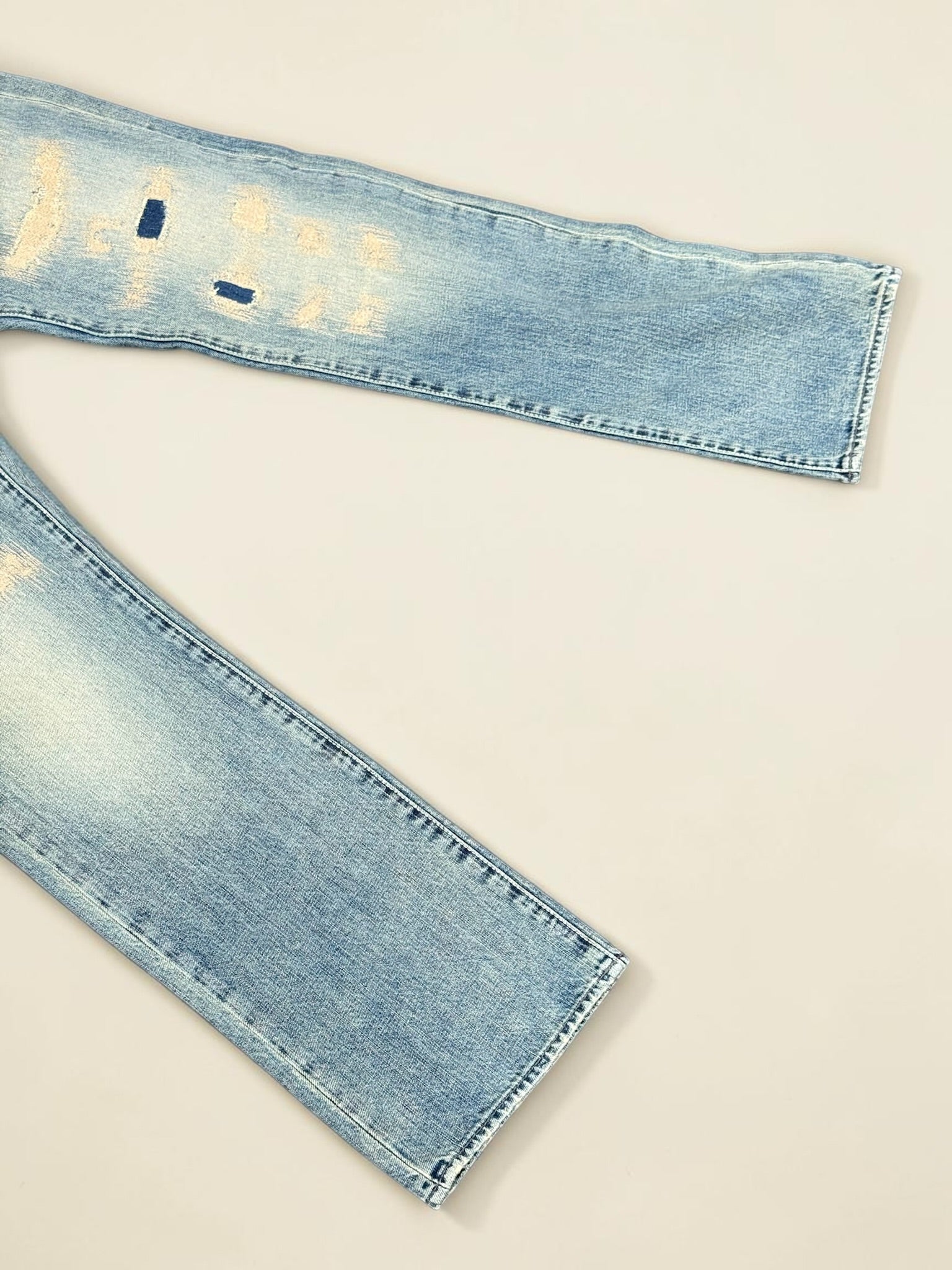 Jean Guess Rebel Regular Flare Bleach Homme Taille 31 Y2K