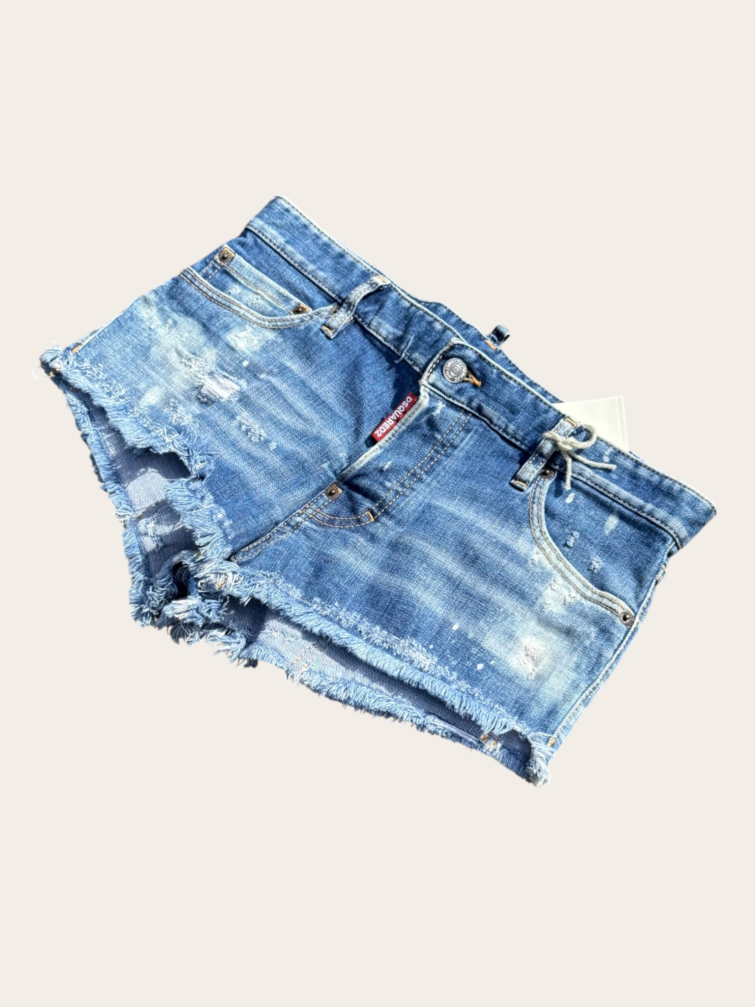 Short Dsquared2 en jean – Bleu clair – T.42 – Femme — vue principale