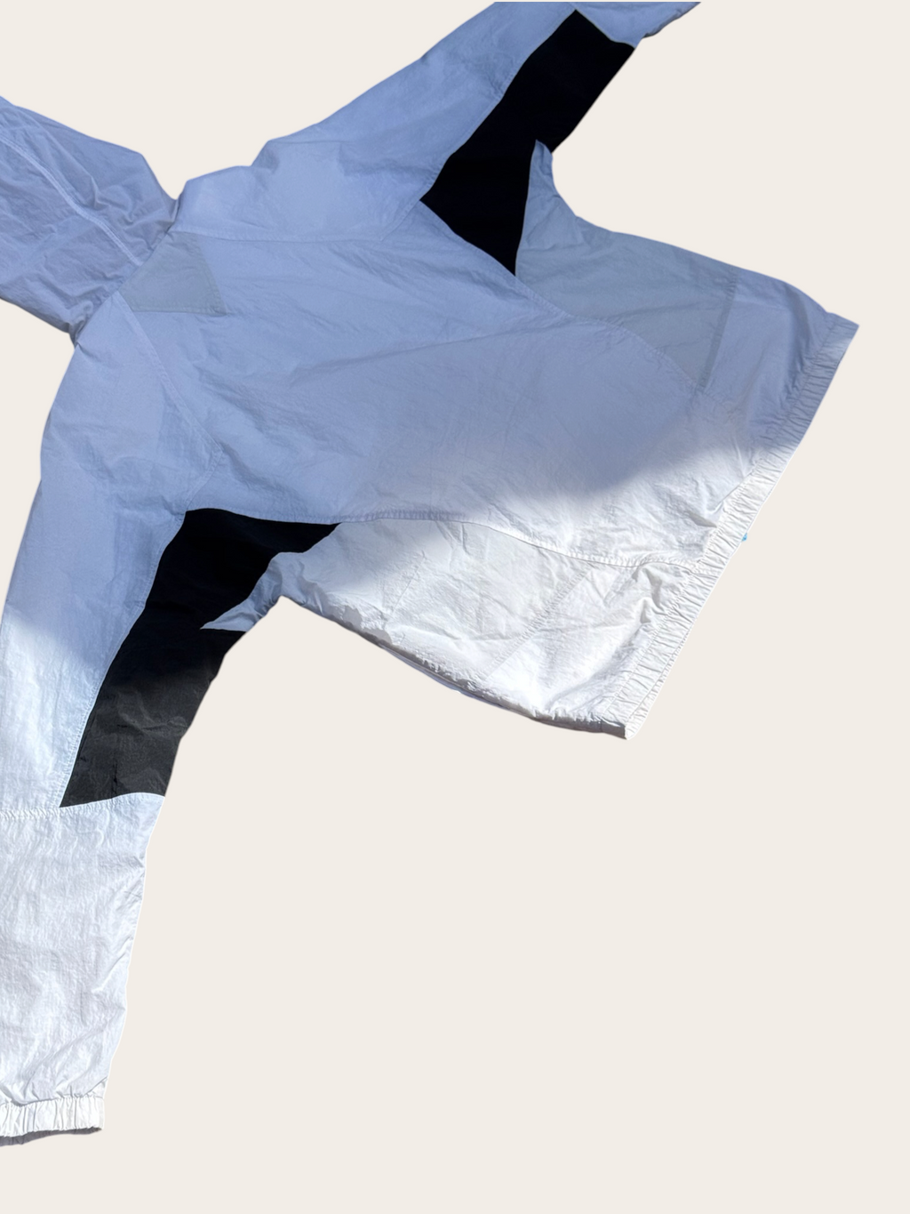 Coupe-vent Nike Windrunner – Blanc, bleu et noir – S – Mixte — photo complémentaire 4