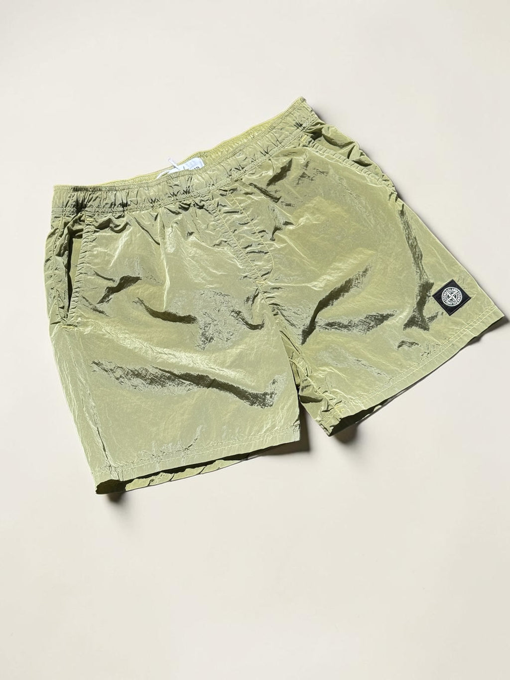 Short de bain Stone Island Nylon Metal – Kaki métallisé – L – Homme — vue principale