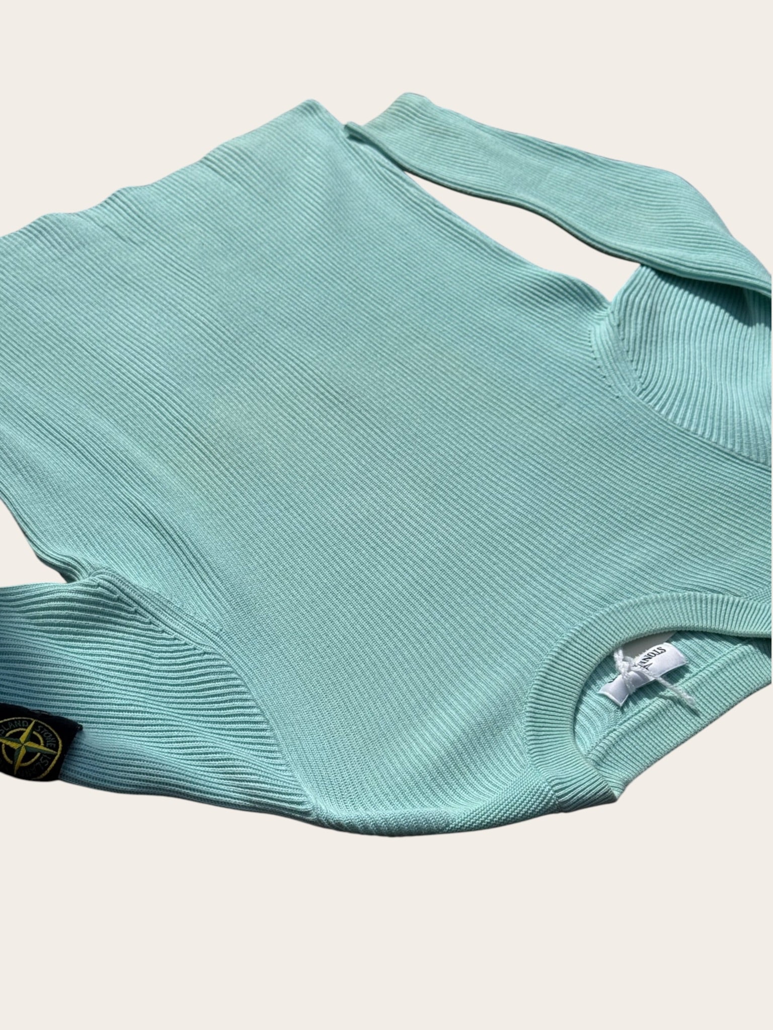 Pull Stone Island Bleu Menthe - Taille M - mixte