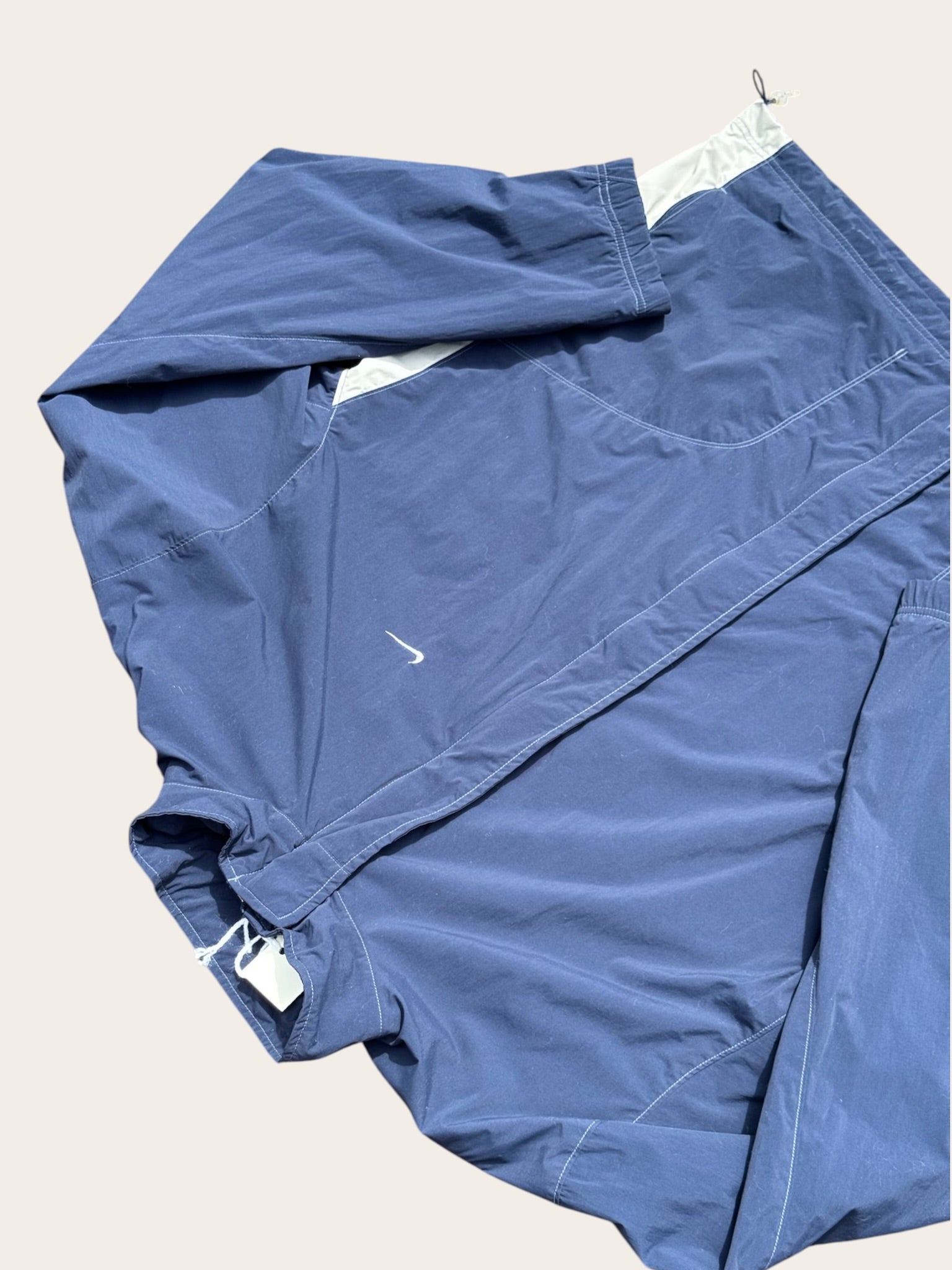 Veste Nike Vintage Homme XXL Bleu Marine Swoosh Brodé
