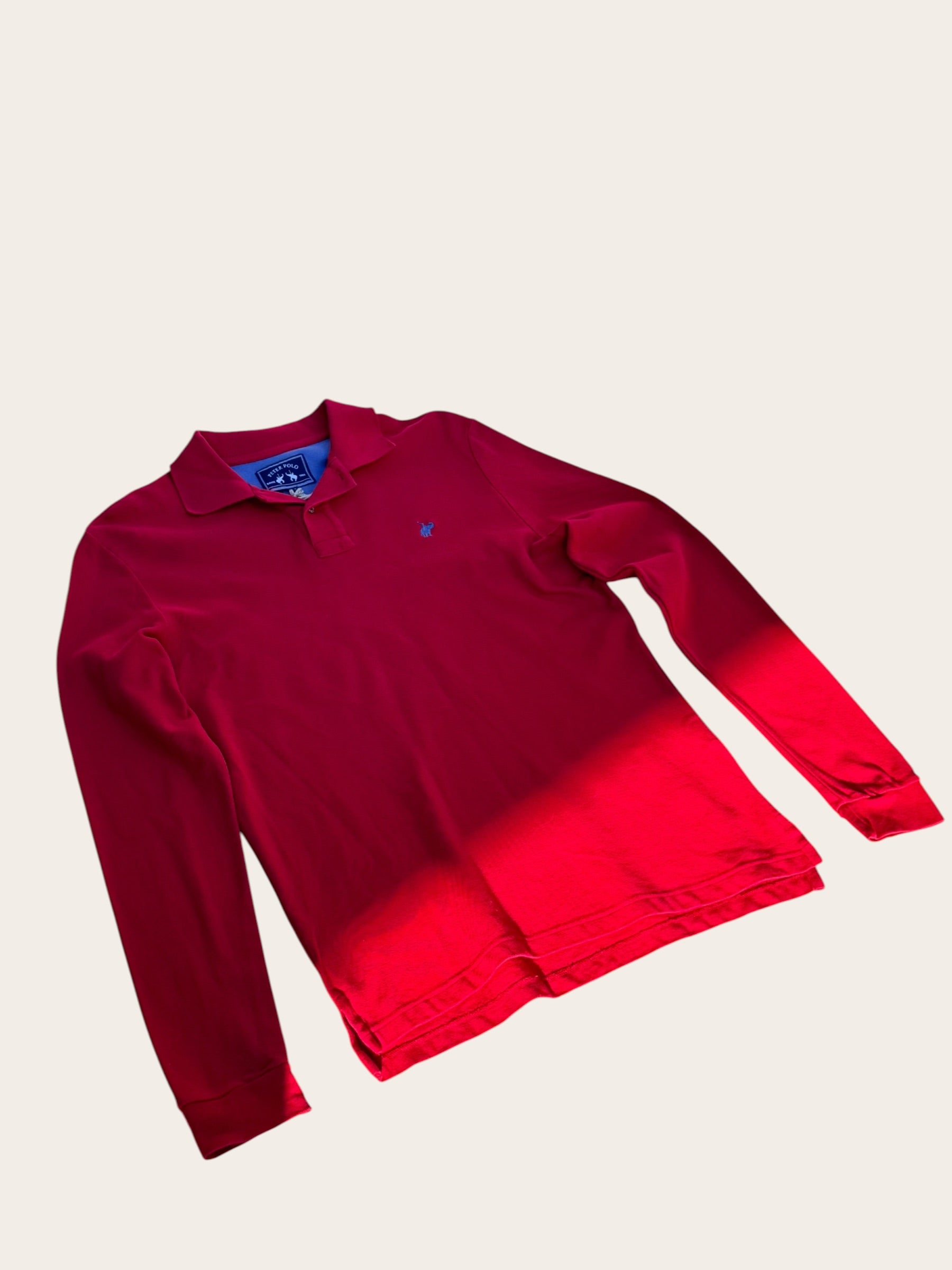 Polo manches longues Peter Polo – Rouge – L – Homme — vue principale