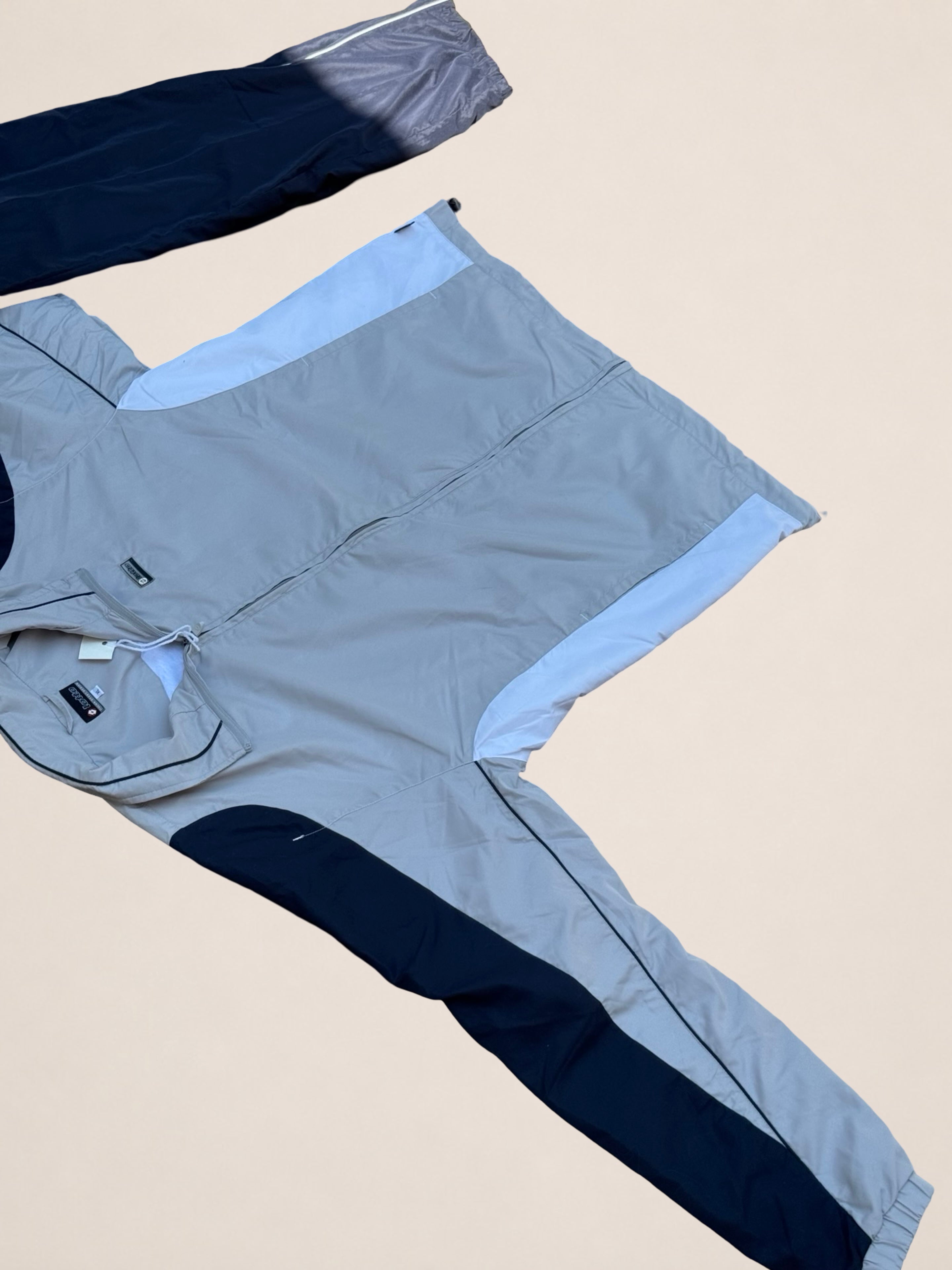 Ensemble de survêtement Lotto – Gris et bleu – XL – Mixte – Vintage — photo complémentaire 2