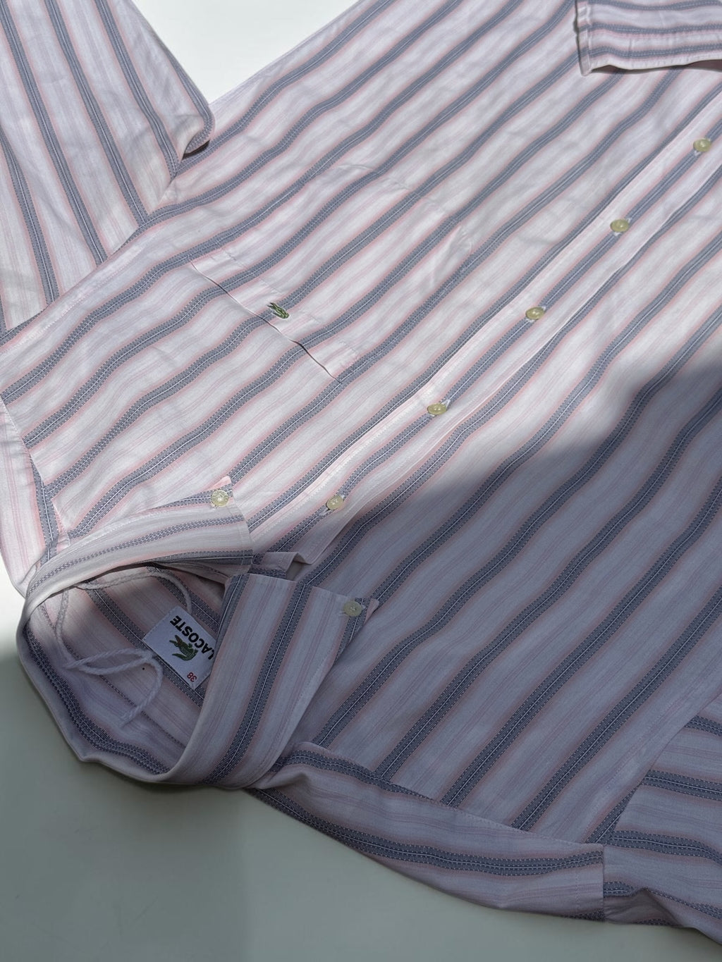 Lacoste striped shirt pink and blue size 38 women's – view 3