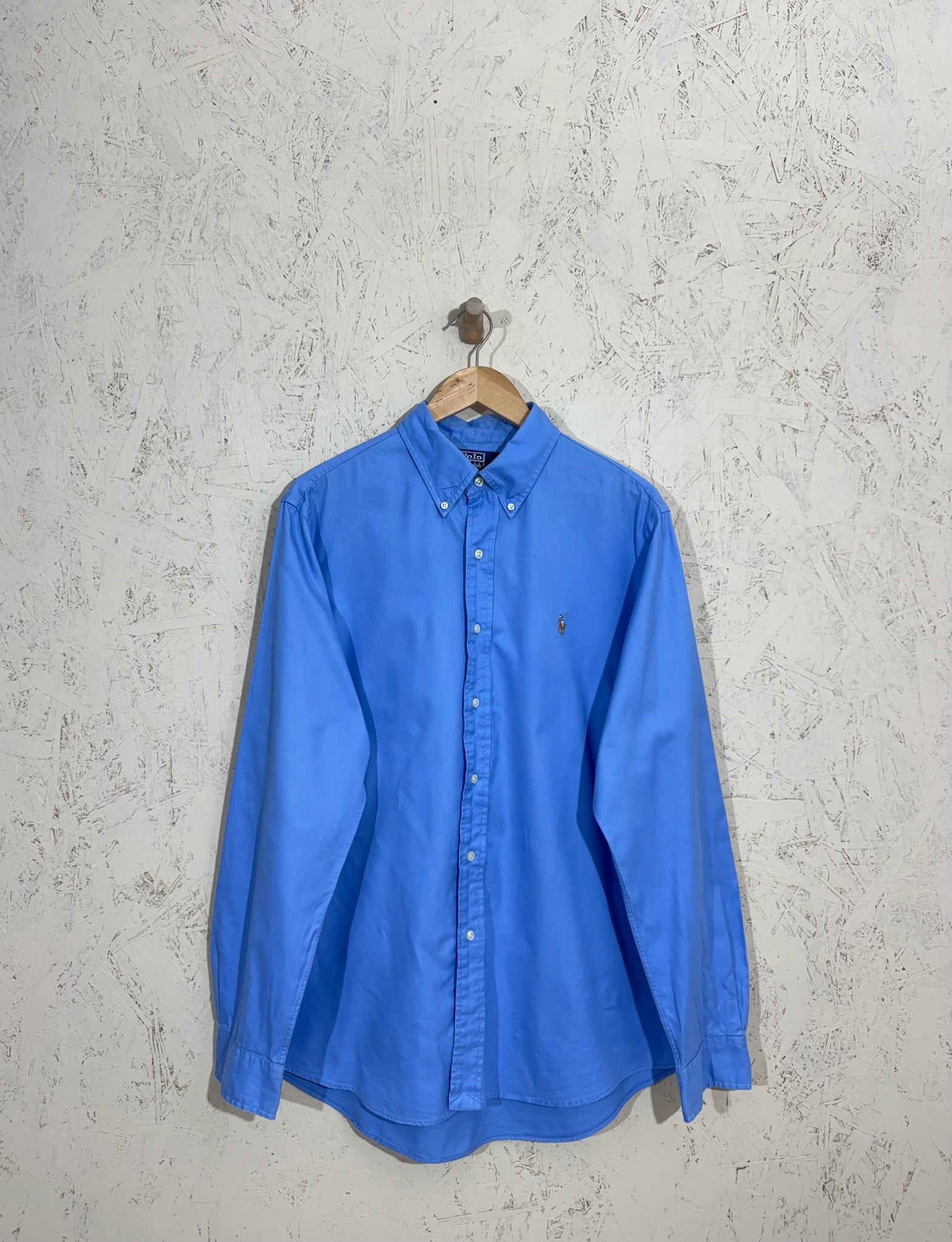 Chemise Polo Ralph Lauren Bleu Ciel Custom Fit - L - homme