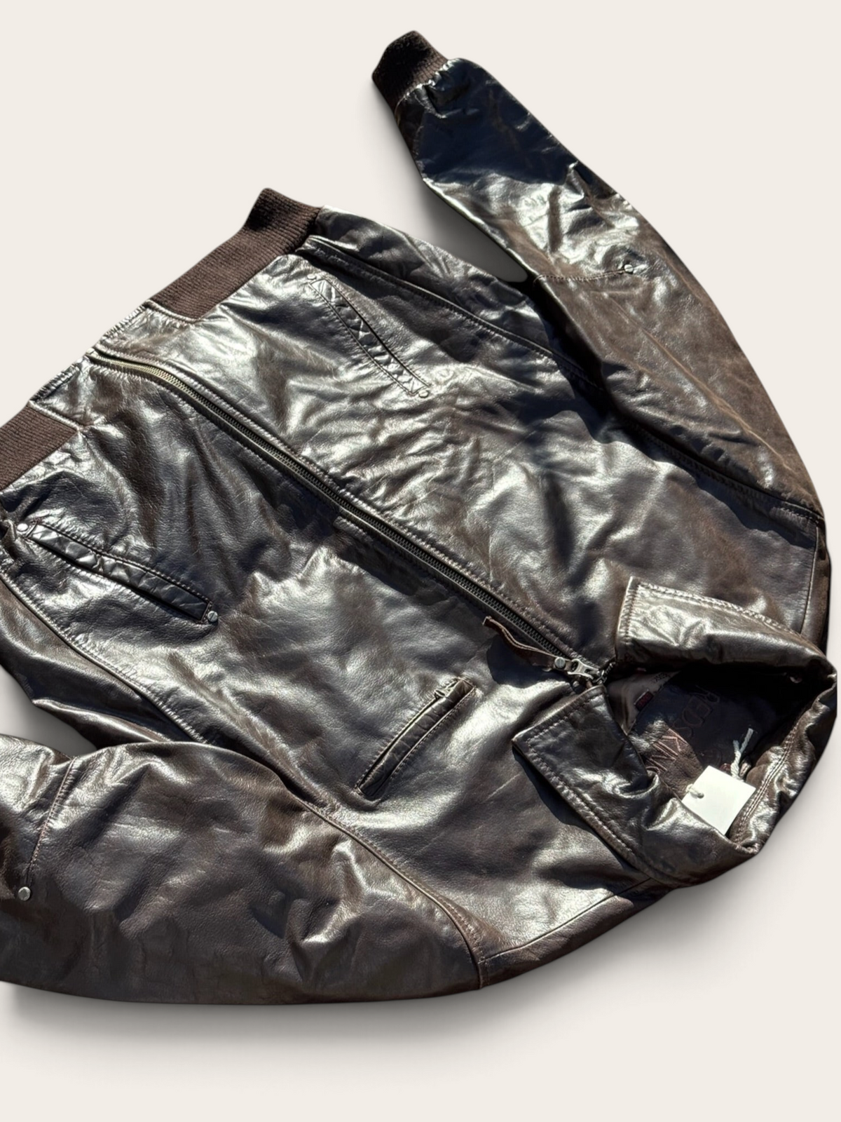 Bomber en cuir – Redskins – 3XL – Homme – Vintage