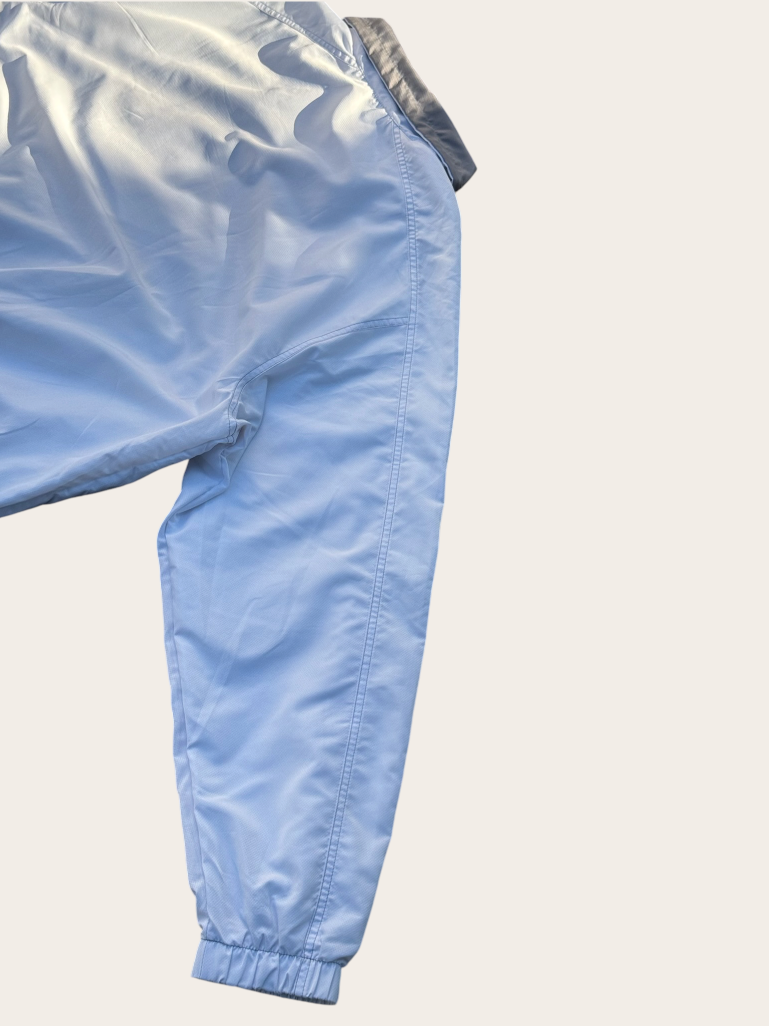 Veste de survêtement Lacoste Sport – Blanche, bleue et grise – L – Mixte – Vintage — photo complémentaire 7