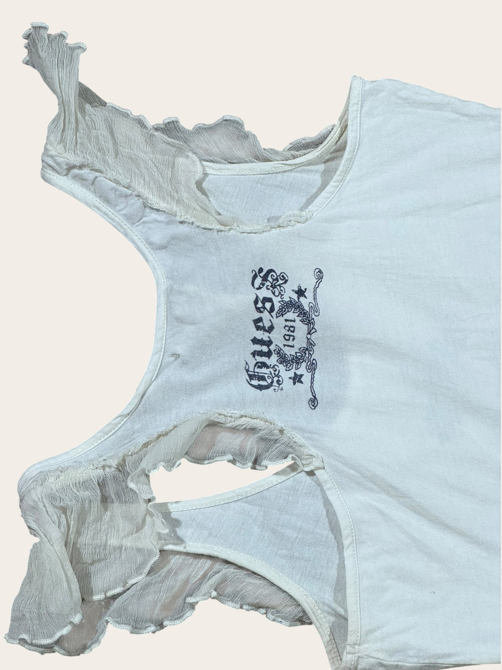 T-shirt Guess – Blanc – XS – Femme — photo complémentaire 4
