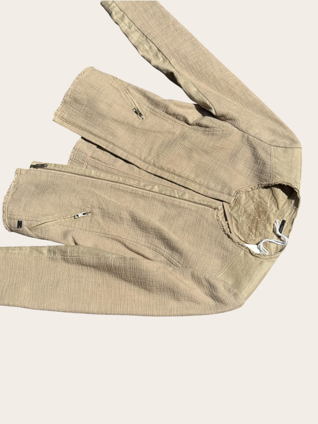 Veste IKKS texturée – Beige – T.38 – Femme — photo complémentaire 3