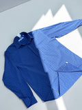 Chemise Pierre Cardin Quadrillée Bleue Homme Taille 41/42 L