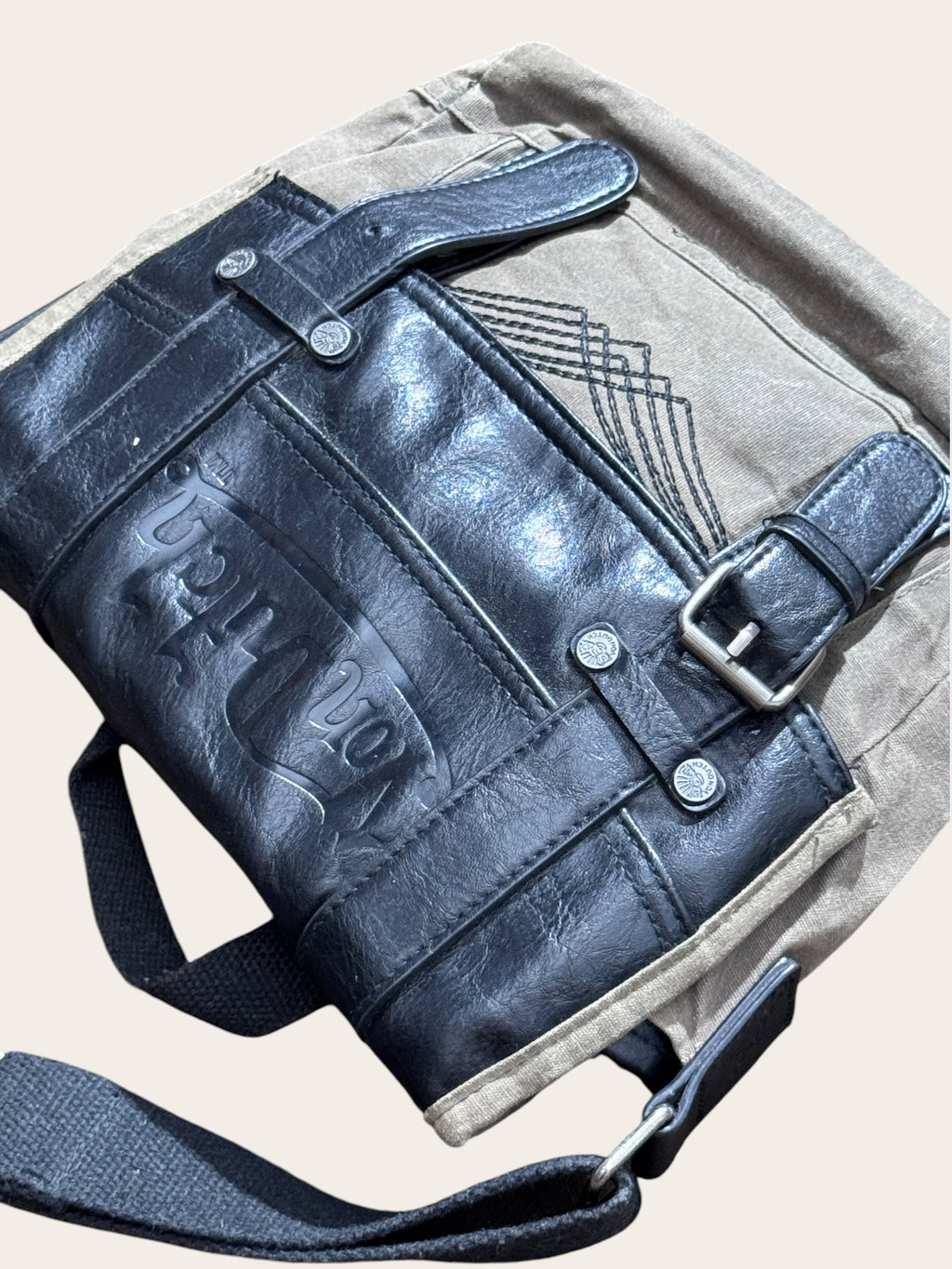 Sacoche Von Dutch – Marron et noir – Taille unique – Mixte — photo complémentaire 2