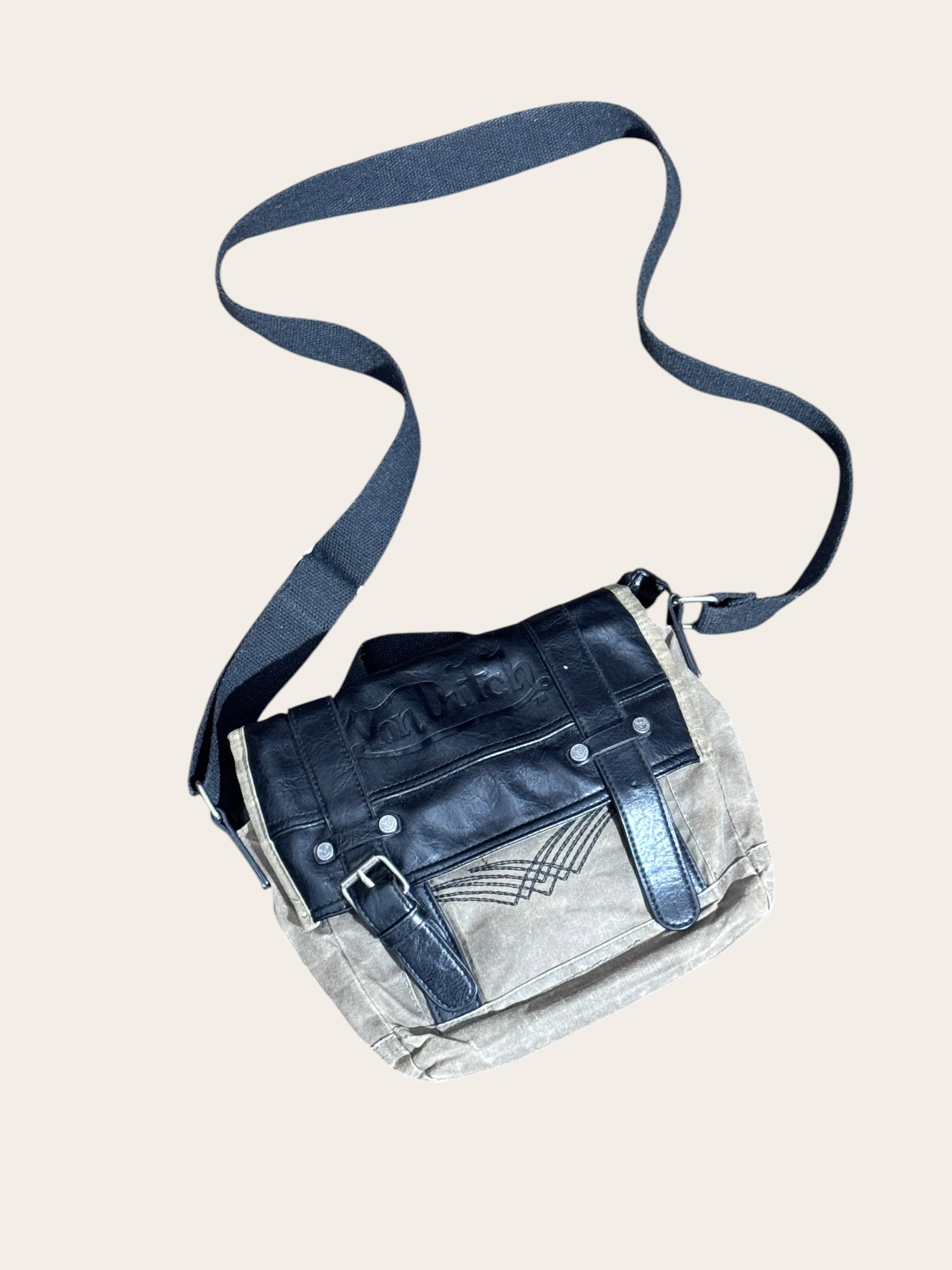 Sacoche Von Dutch – Marron et noir – Taille unique – Mixte — vue principale
