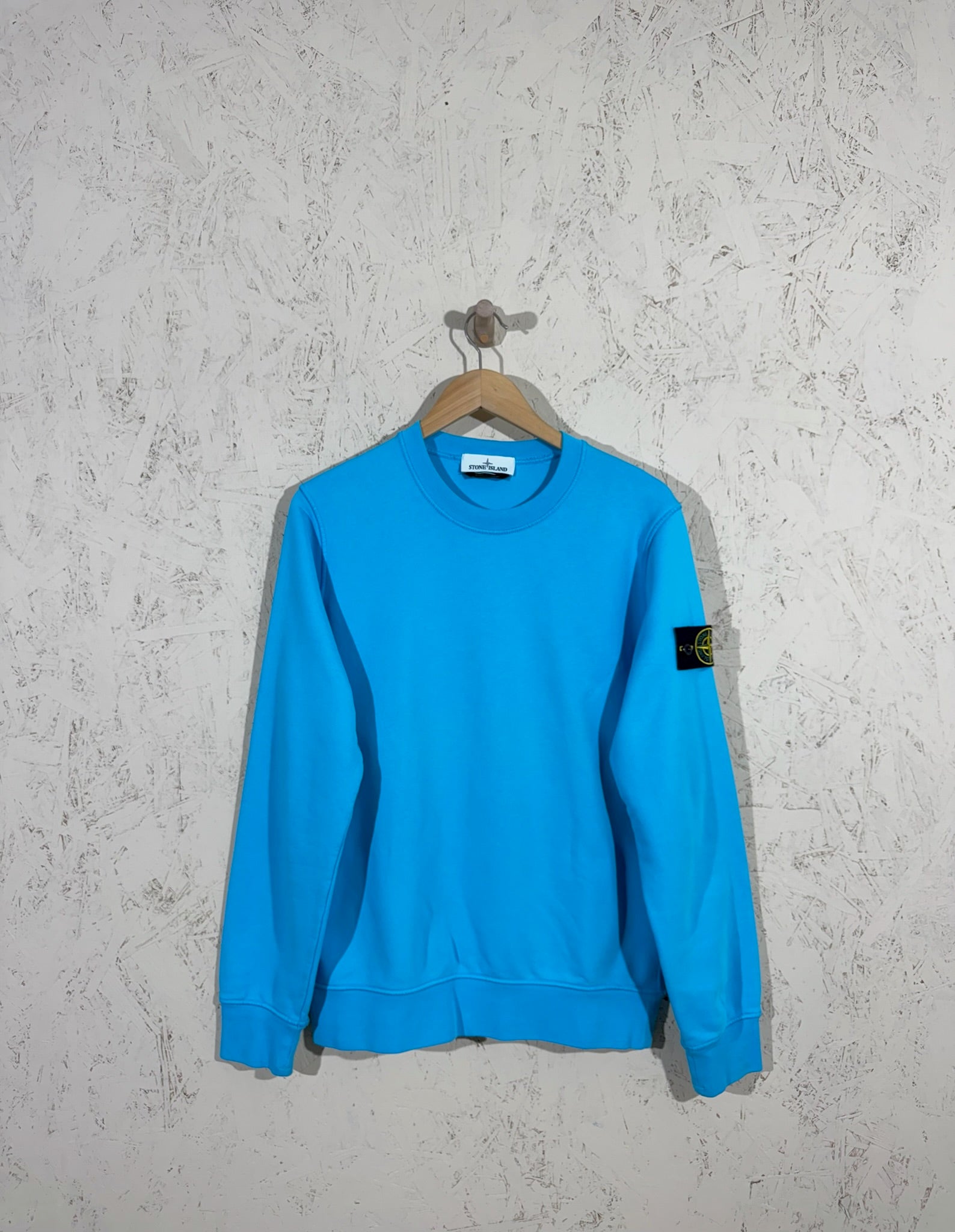 Sweat Stone Island Bleu Azur M Mixte