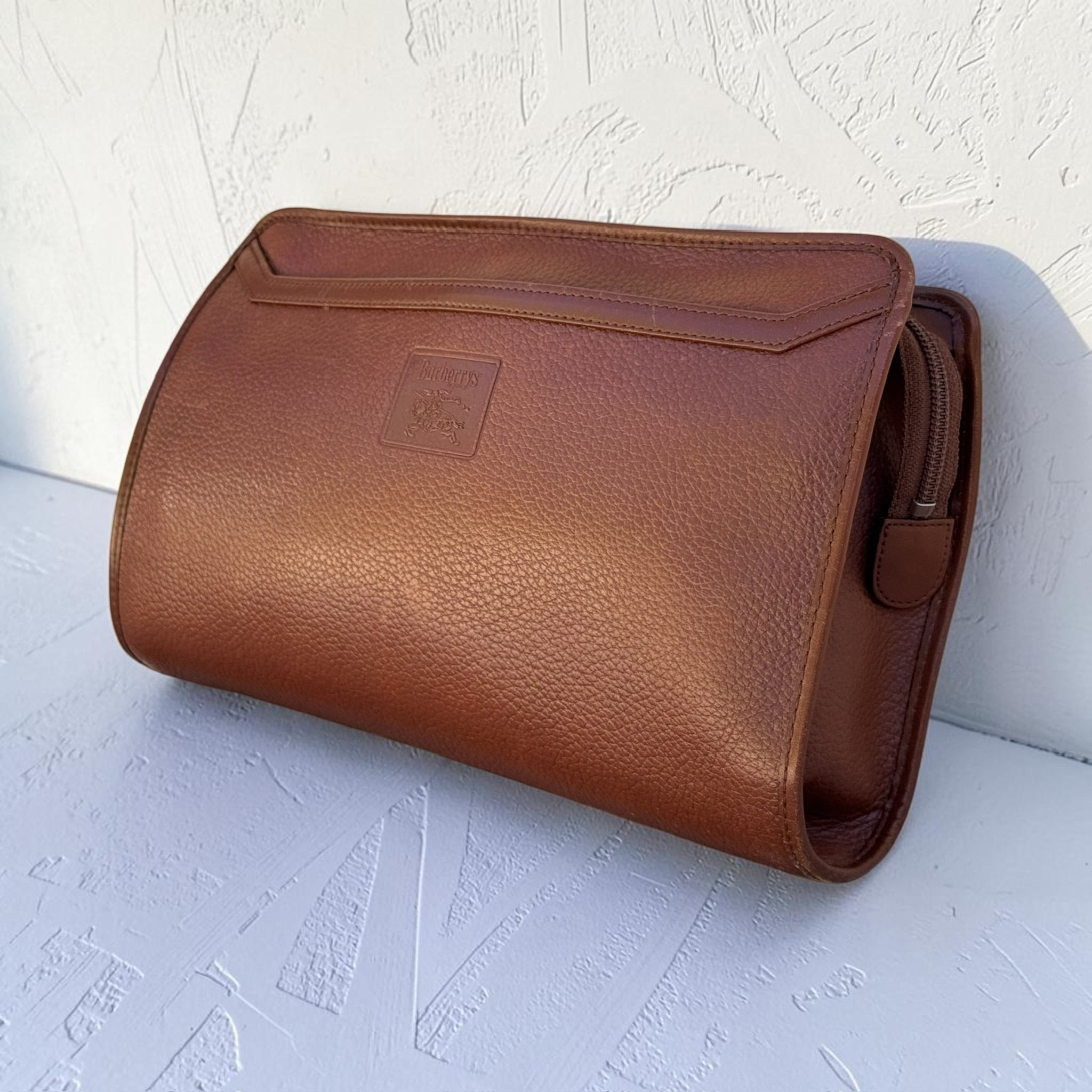 Pochette Burberrys Cuir Marron Vintage Mixte