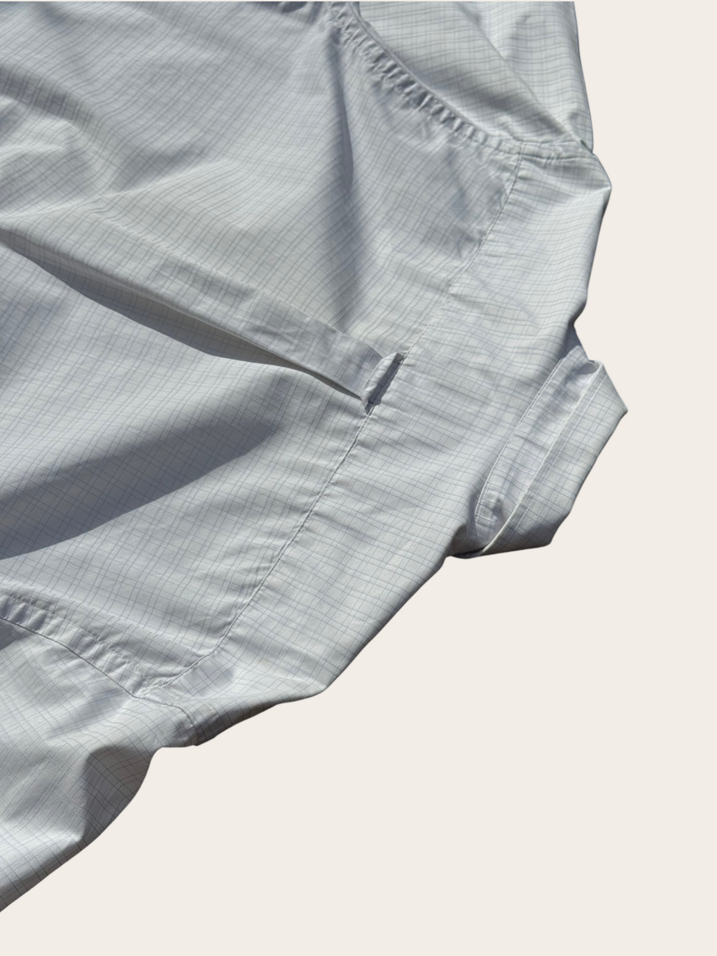 Chemise Serge Blanco rayée – Blanche et bleu clair – L – Homme — photo complémentaire 6