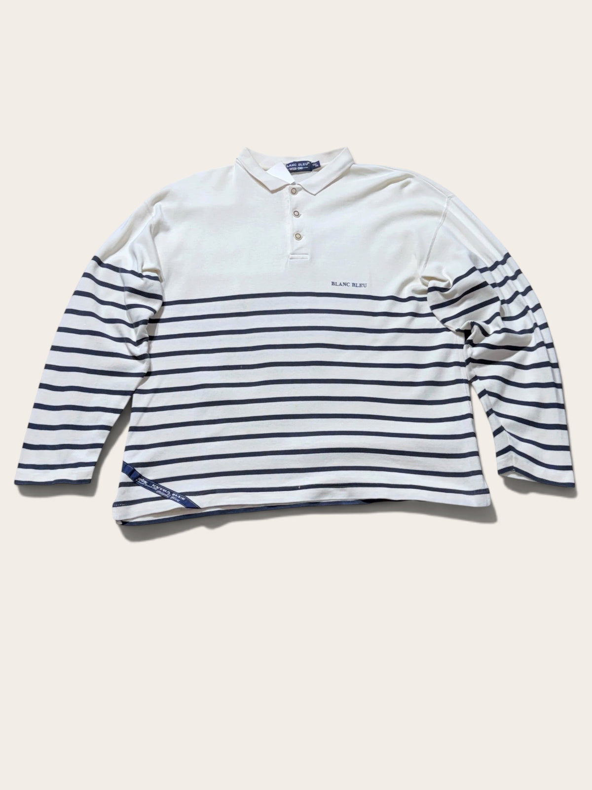 Polo – Blanc Bleu – S – Mixte